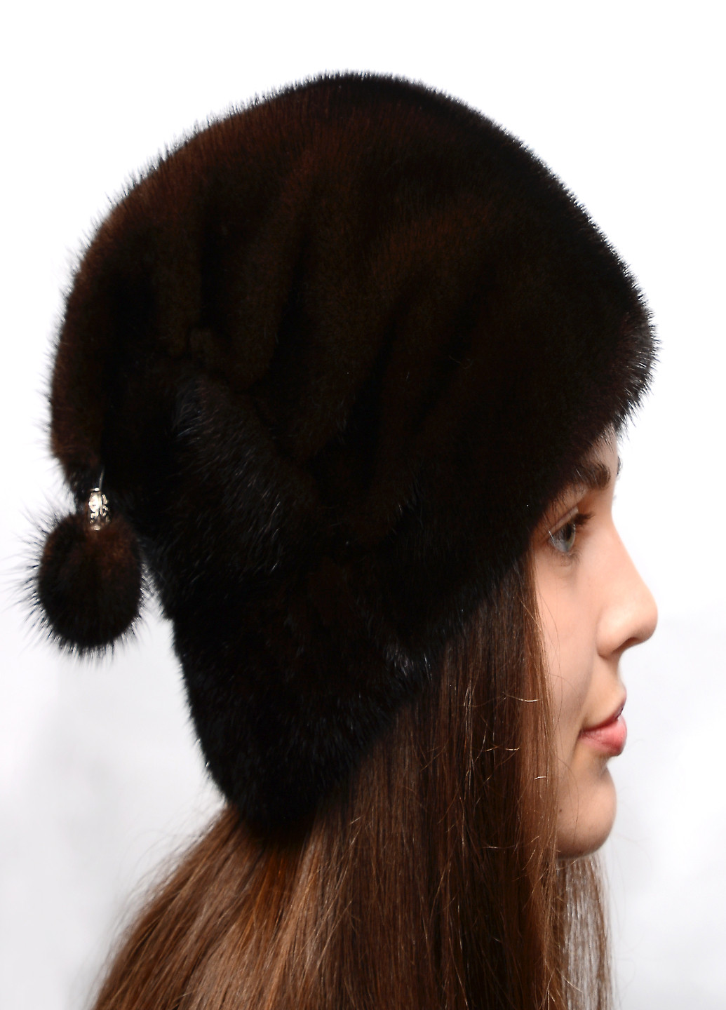 Зимняя норковая шапка-кубанка Меховой Стиль оливия (229691486)
