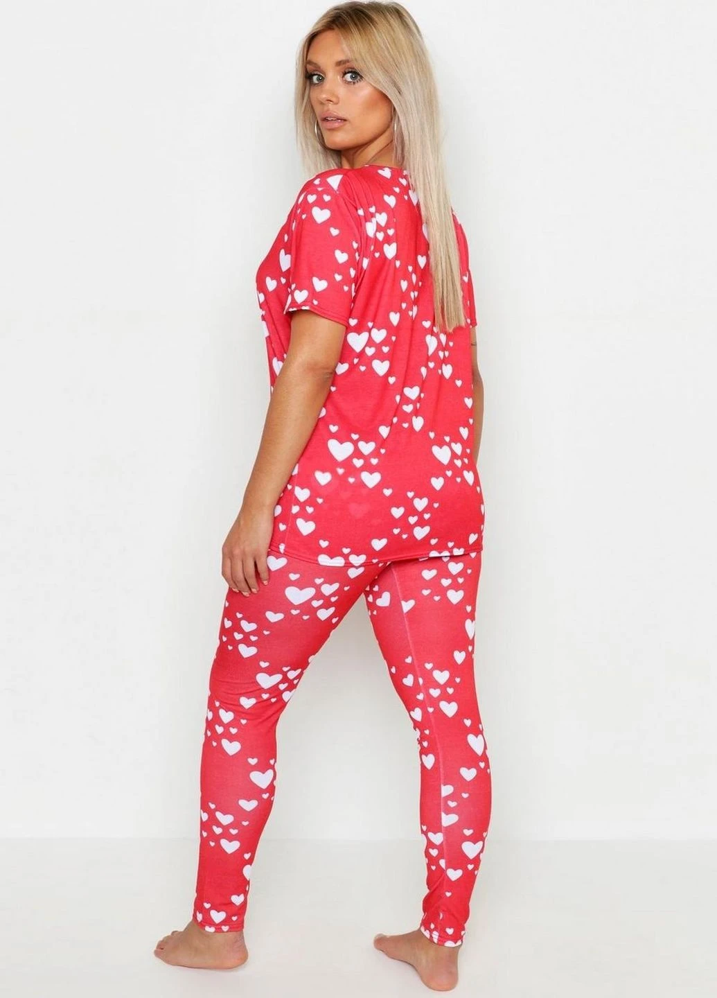 Красная всесезон пижама Boohoo
