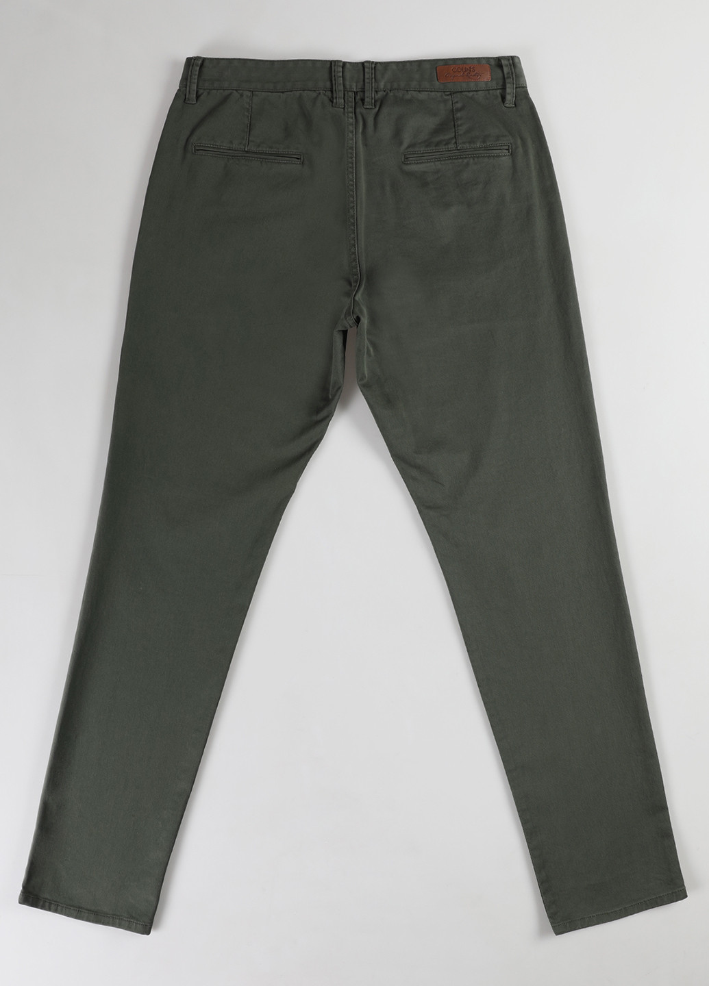 Темно-зеленые кэжуал демисезонные чиносы брюки Colin's