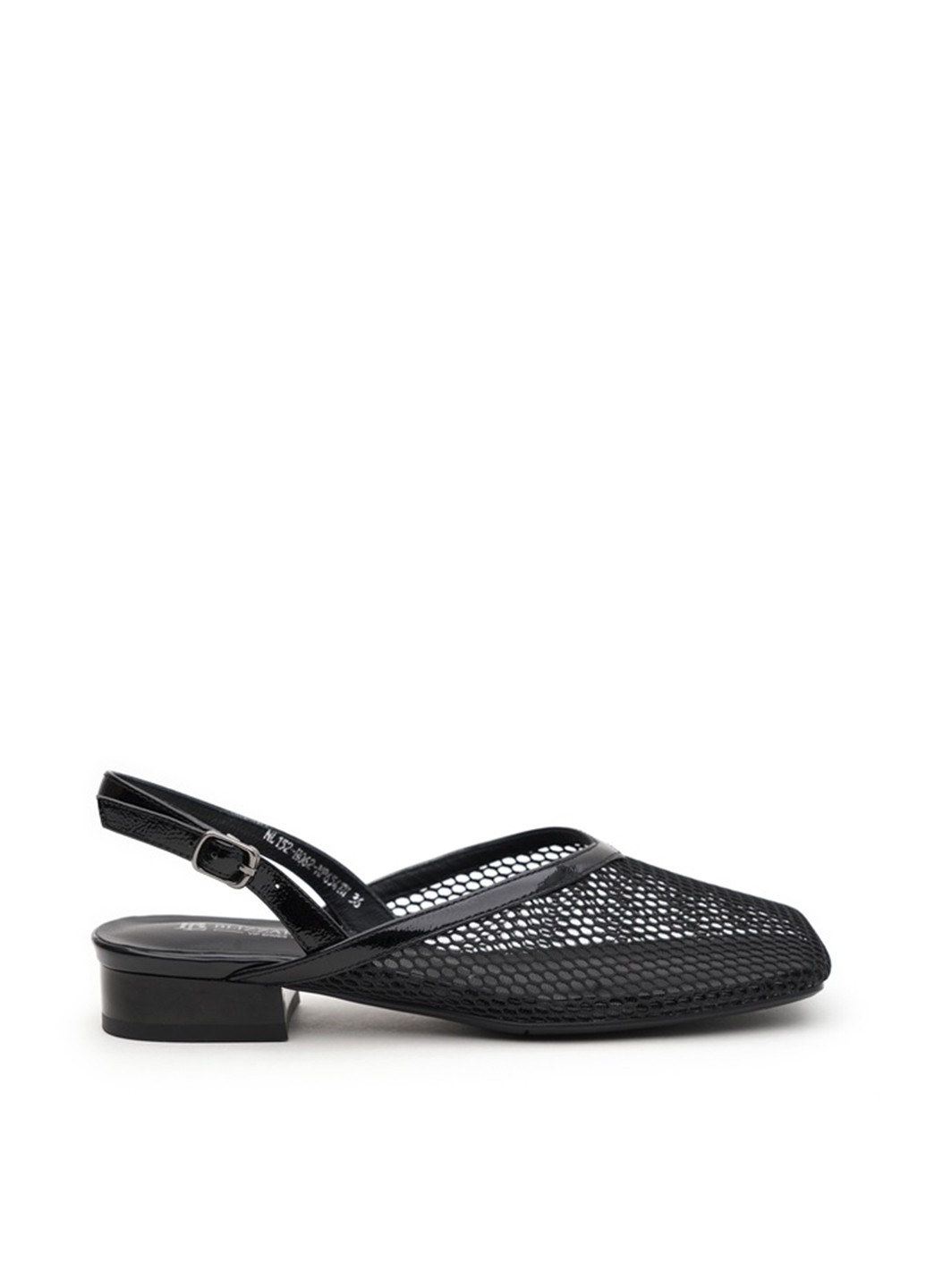 Blizzarini Туфлі слінгбекі чорний з текстиль, натуральна шкіра, україна — літо (340268473)