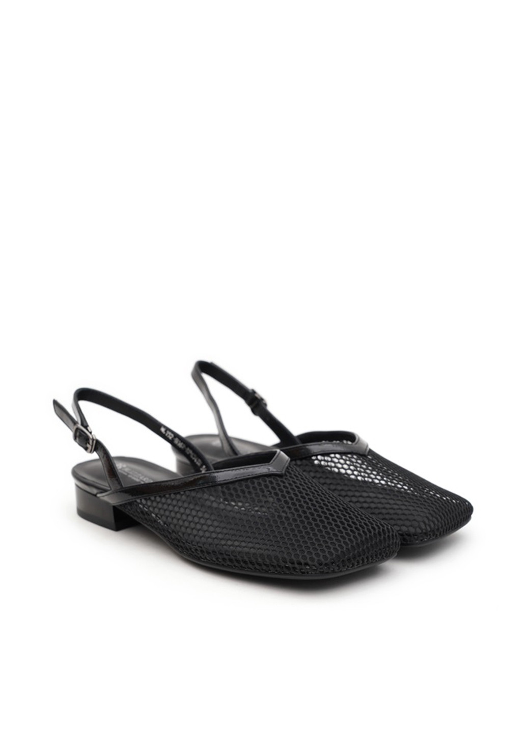 Blizzarini Туфлі слінгбекі чорний з текстиль, натуральна шкіра, україна — літо (340268473)