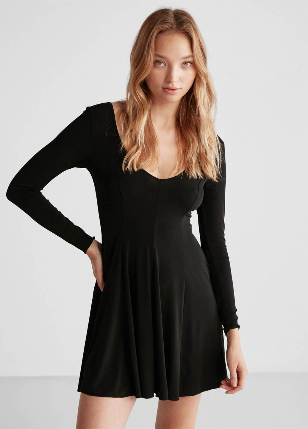 Чорна кежуал сукня кльош Grimelange однотонна