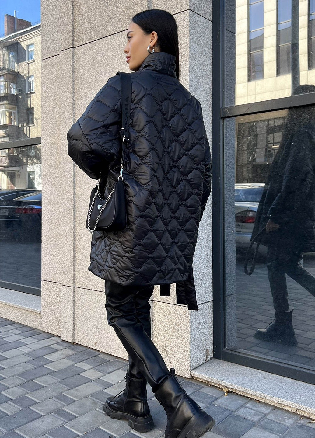 Чорна демісезонна демісезонна куртка Jadone Fashion