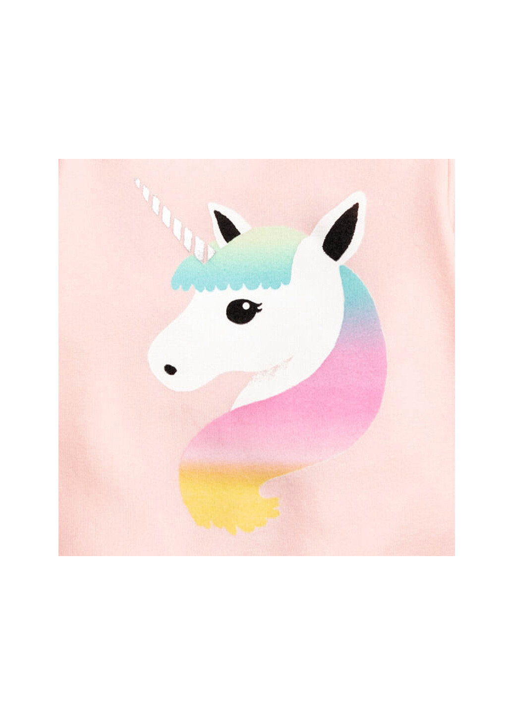 Berni kids світшот для дівчинки із зображенням єдинорога персиковий rainbow unicorn анімалістичні персиковий кежуал бавовна