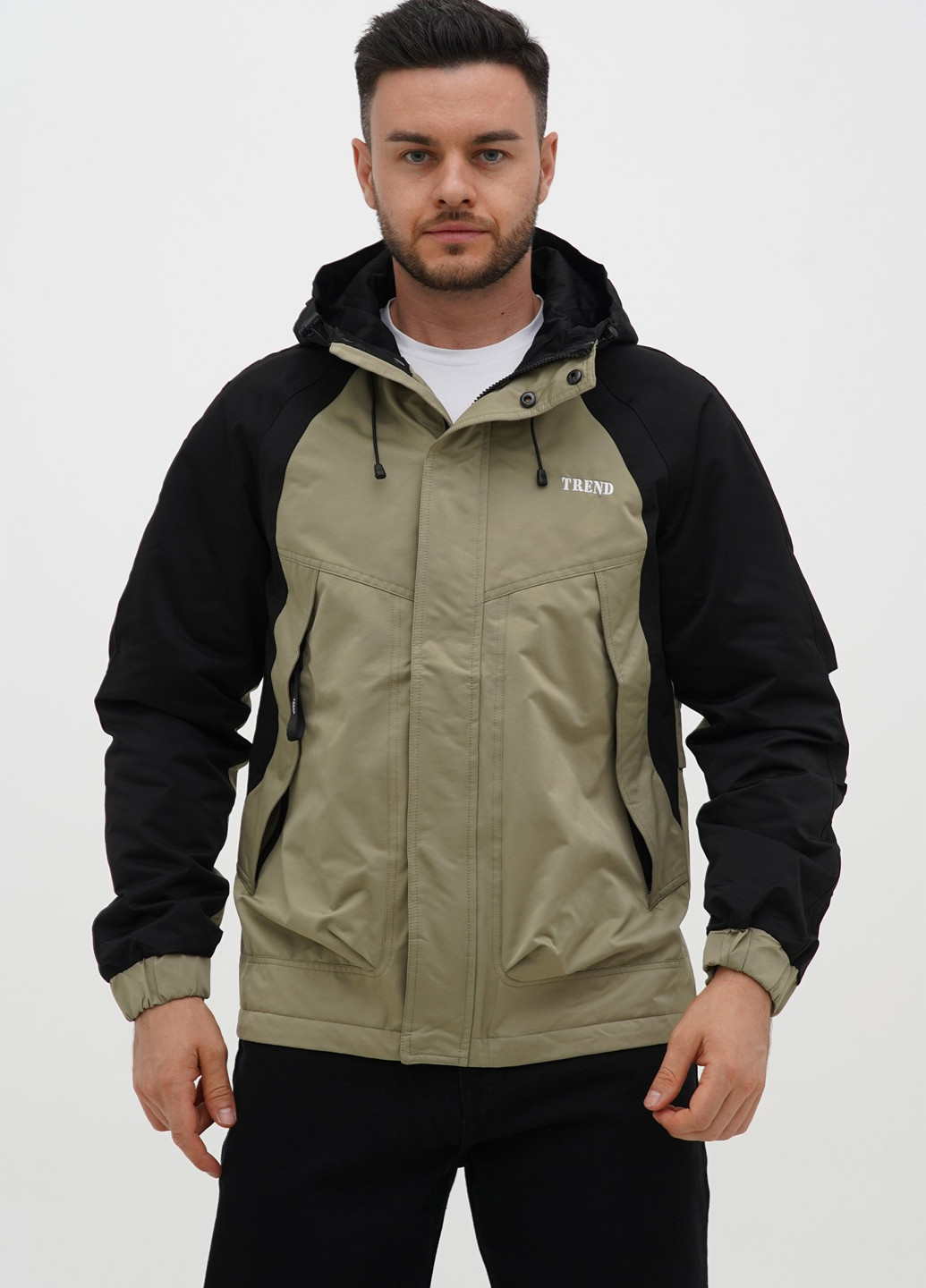 Оливковая демисезонная куртка Trend Collection