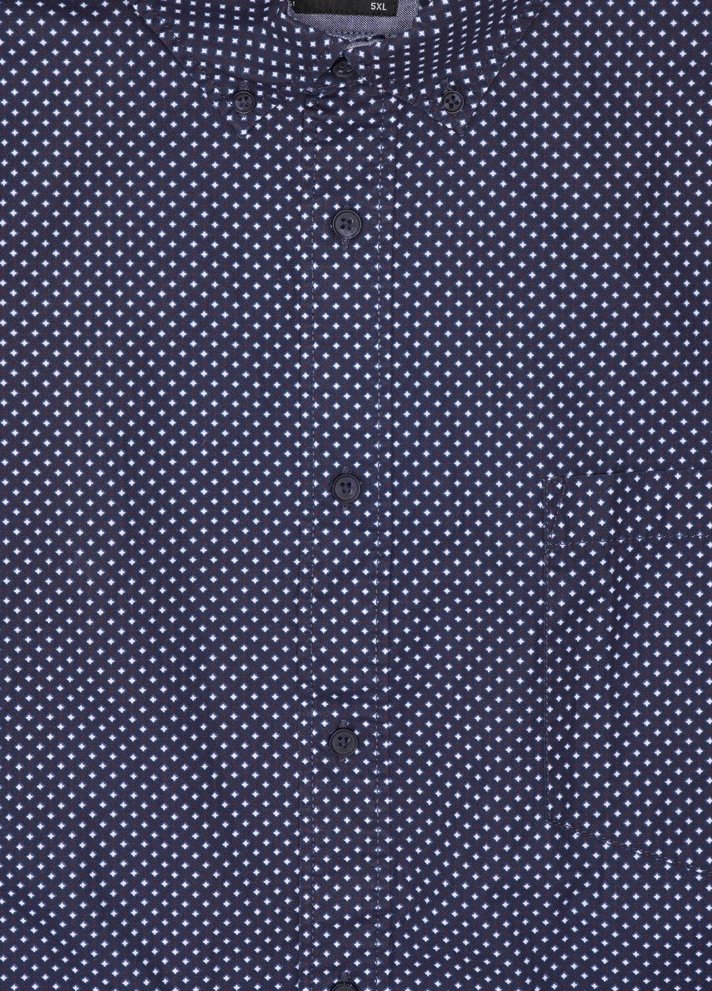 Сорочка C&A однотонна темно-синя кежуал бавовна