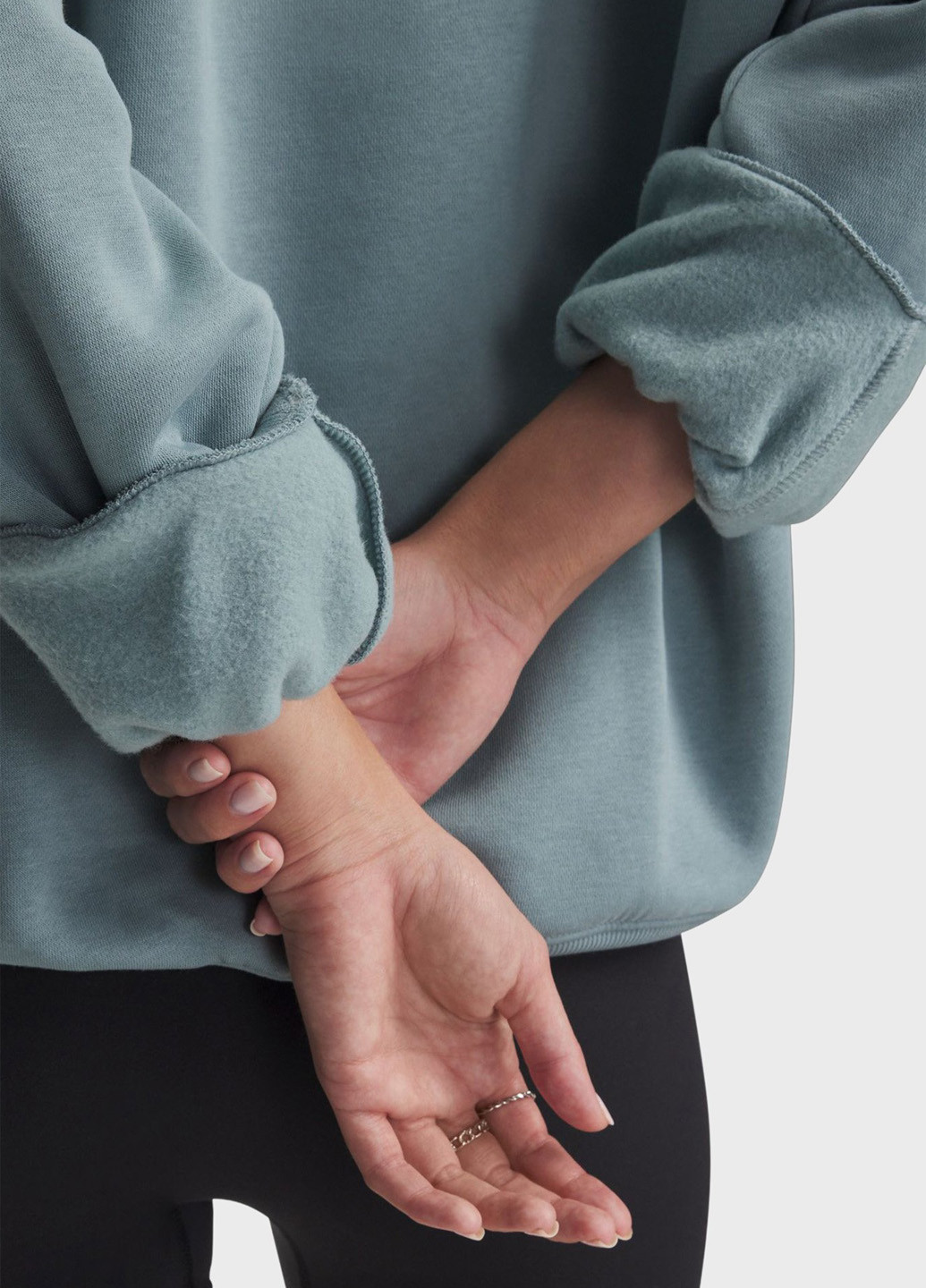 Сіро-голубий світшот Under Armour логотип без декору (366302418)