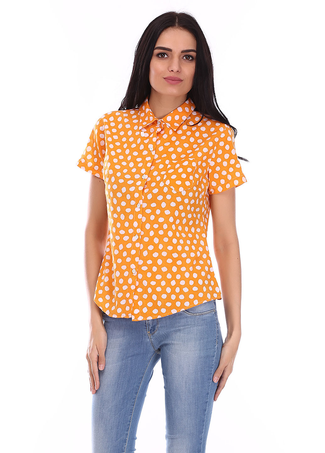 Оранжевая кэжуал рубашка Madoc