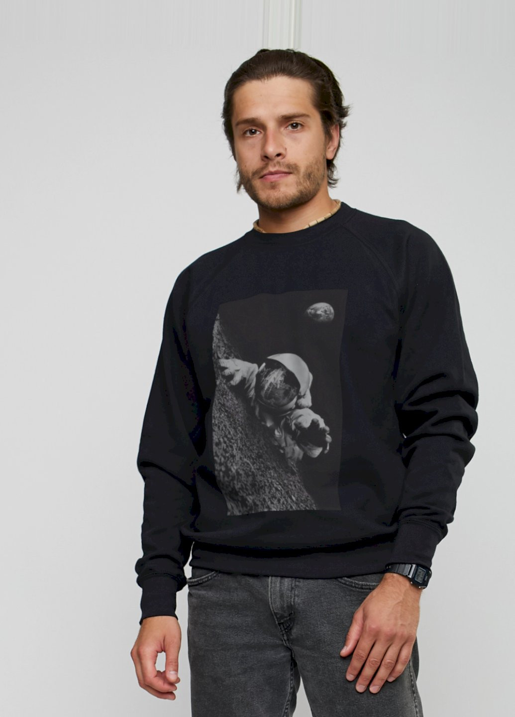 Черный свитшот мужской YAPPI (198688835)