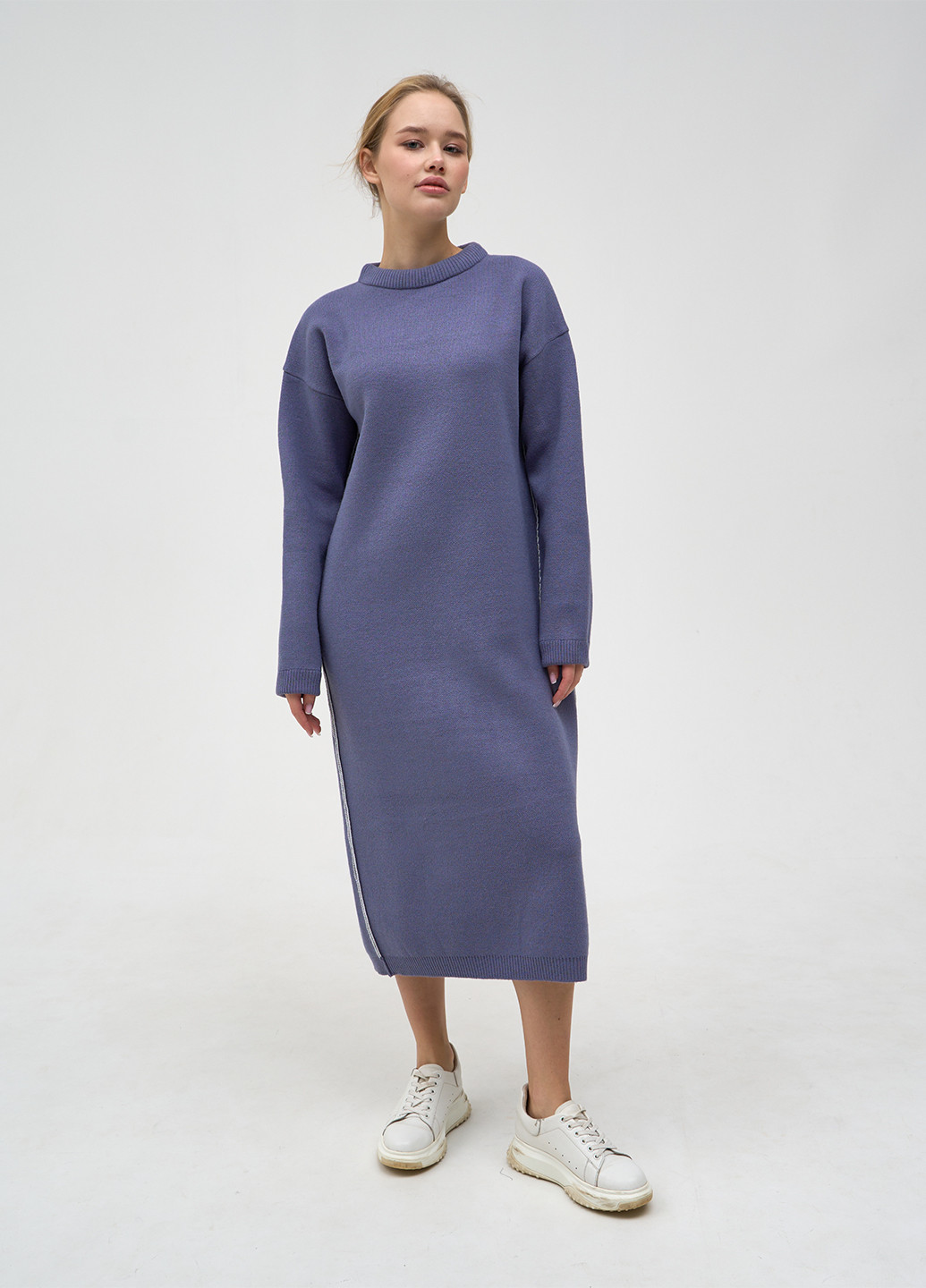 Синя кежуал сукня сукня-світшот Sewel однотонна