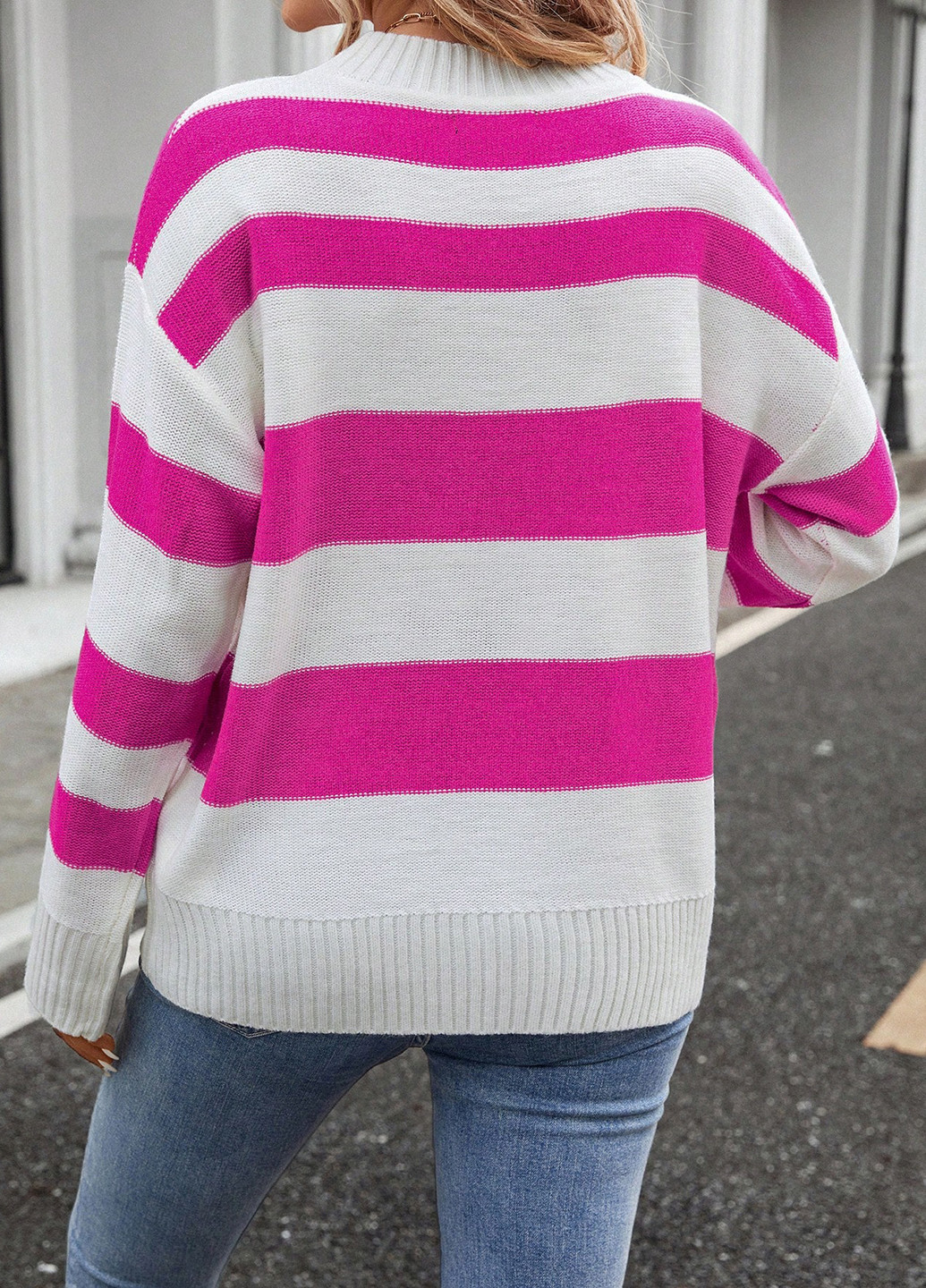 Комбинированный демисезонный джемпер джемпер SHEIN