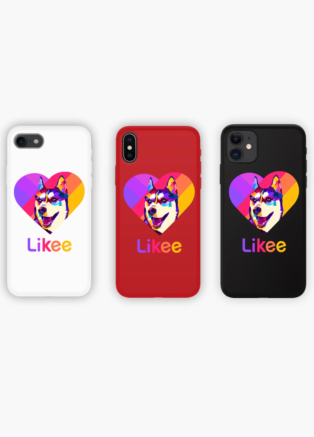 Чохол силіконовий Apple Iphone 8 plus Лайк Лайка (Likee) (6154-1598) MobiPrint (219534450)