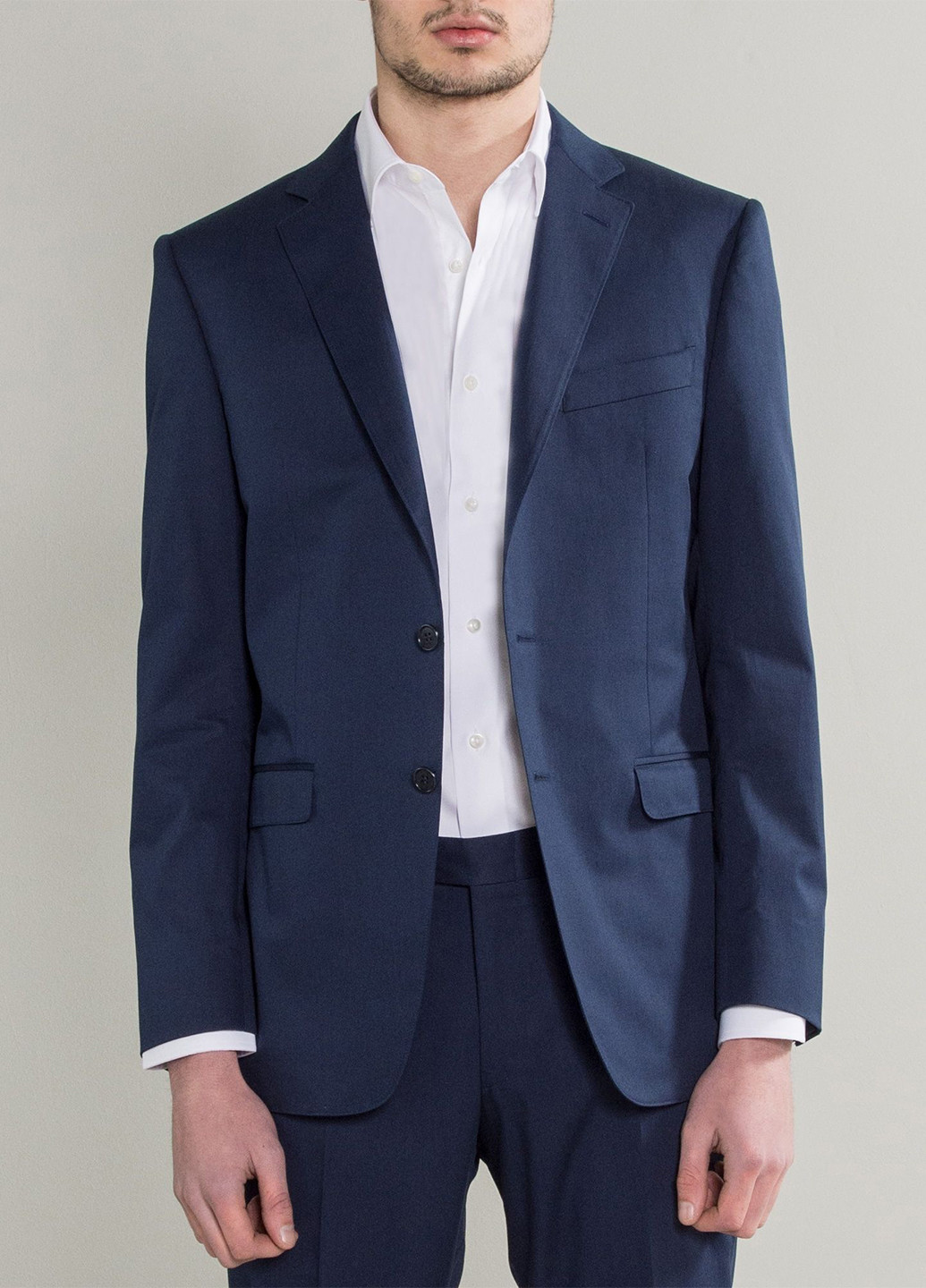 Синий демисезонный костюм (пиджак, брюки) брючный Canali