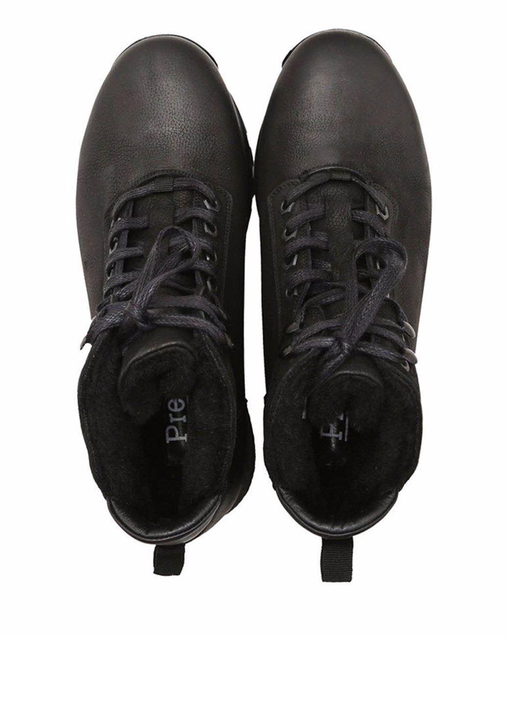 Черные зимние ботинки хайкеры Prego