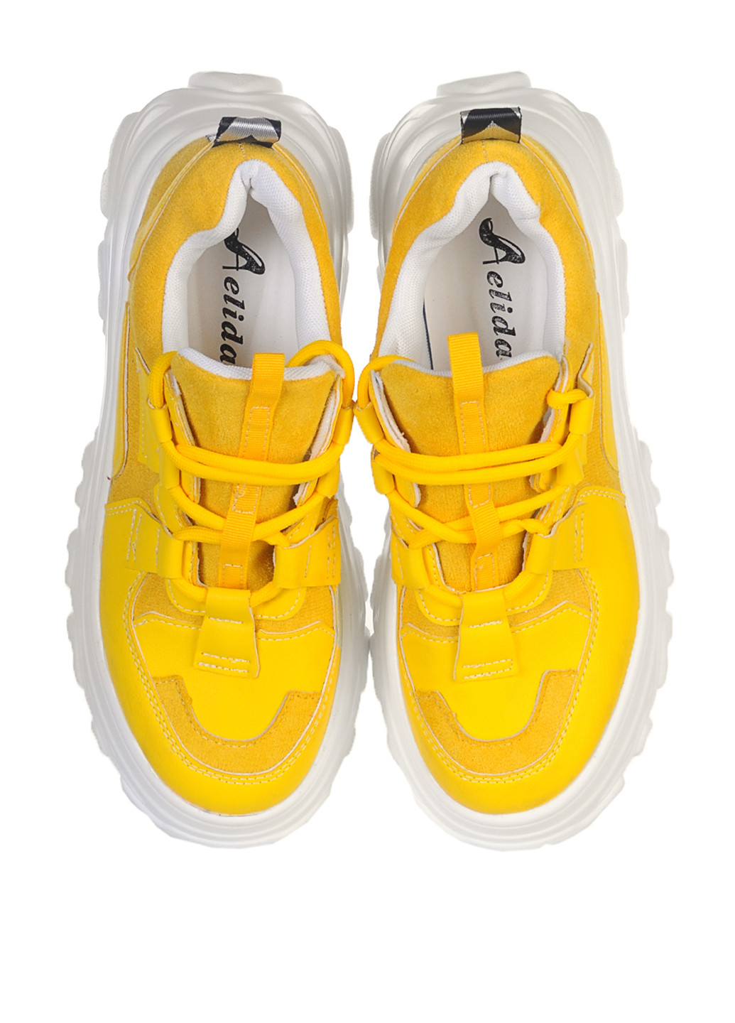 Желтые демисезонные кроссовки Aelida