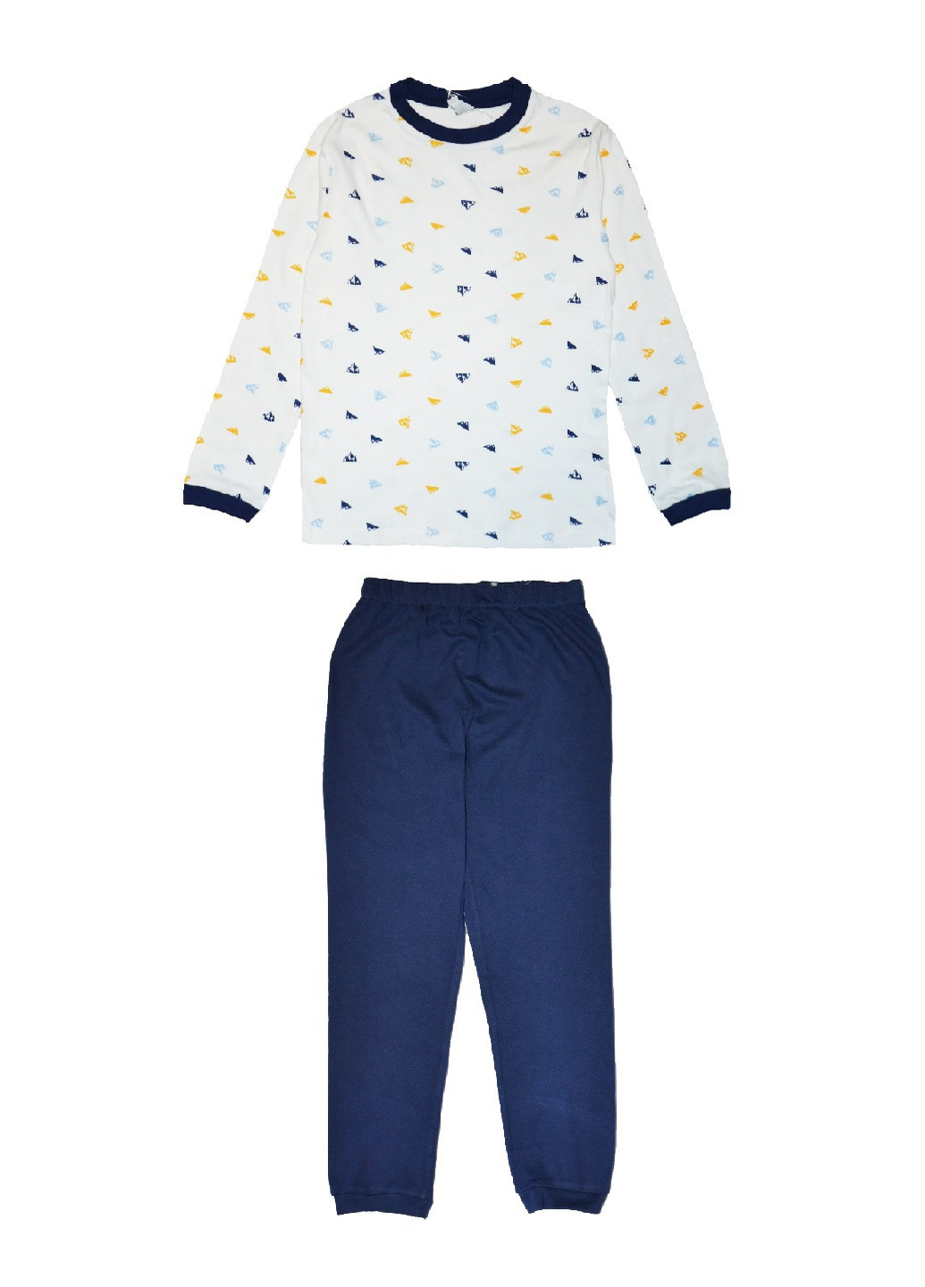 Синяя всесезон пижама реглан + брюки OVS