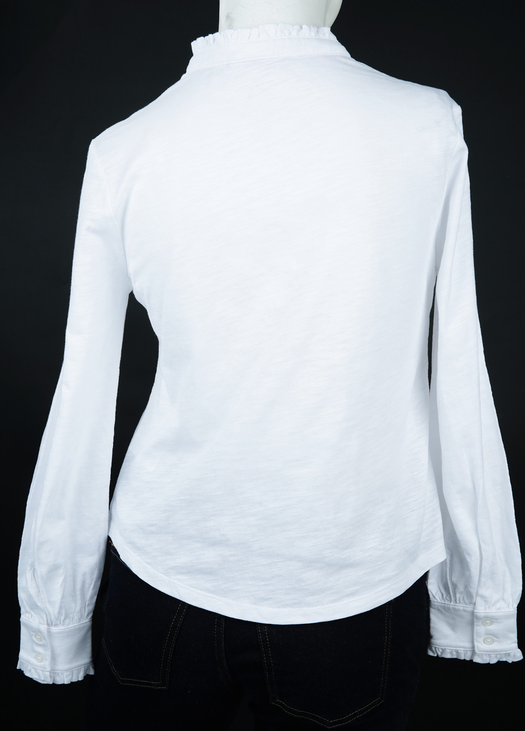 Белая кэжуал рубашка однотонная Boden