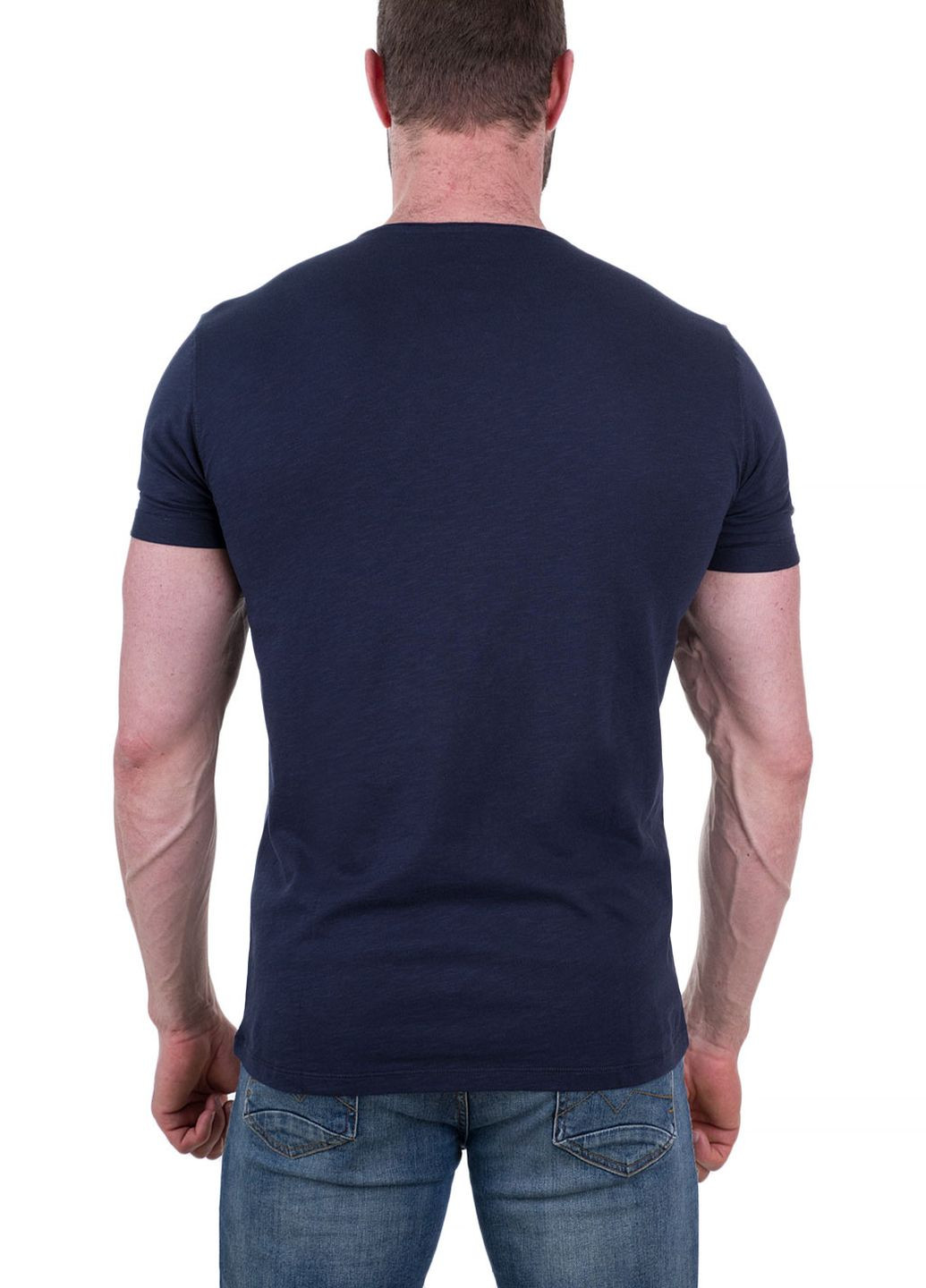 Синяя футболка чоловіча IK5