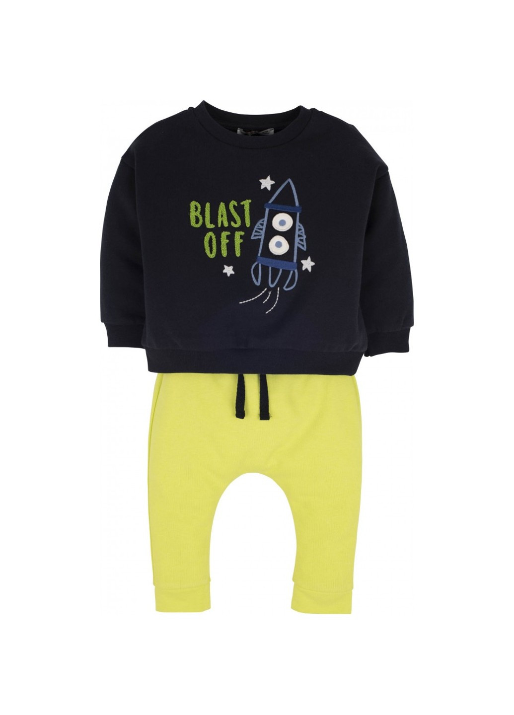 Темно-синій демісезонний комплект світшот + штани mamino 14792 Idil Baby Mamino