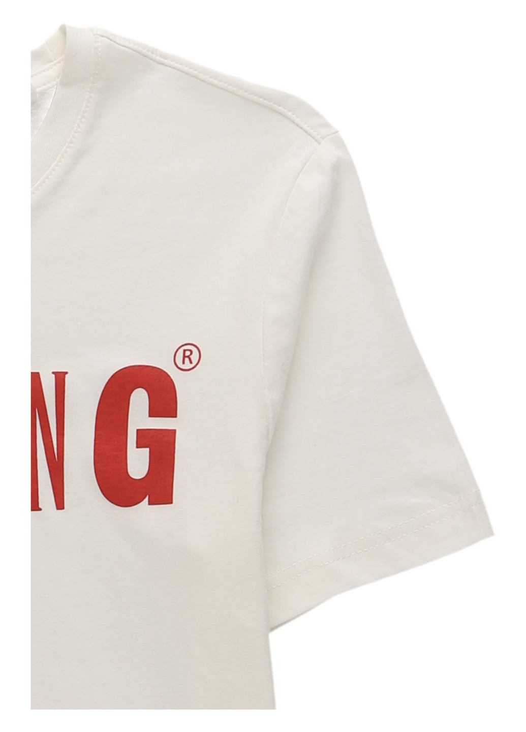 Молочная футболка Mustang