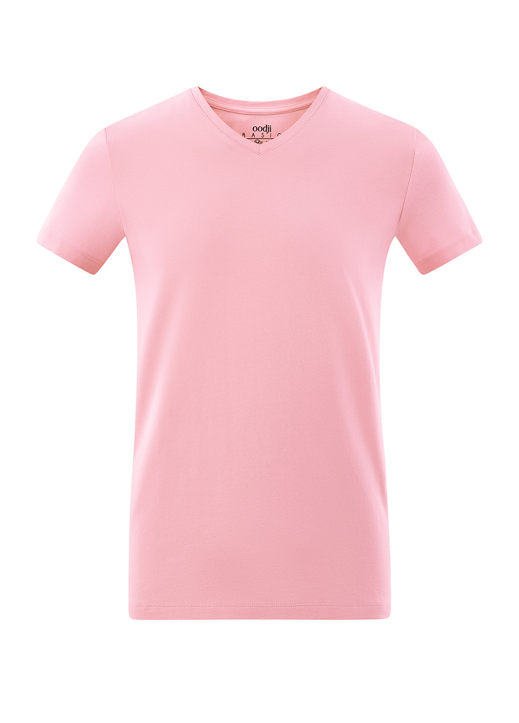Светло-розовая футболка Oodji