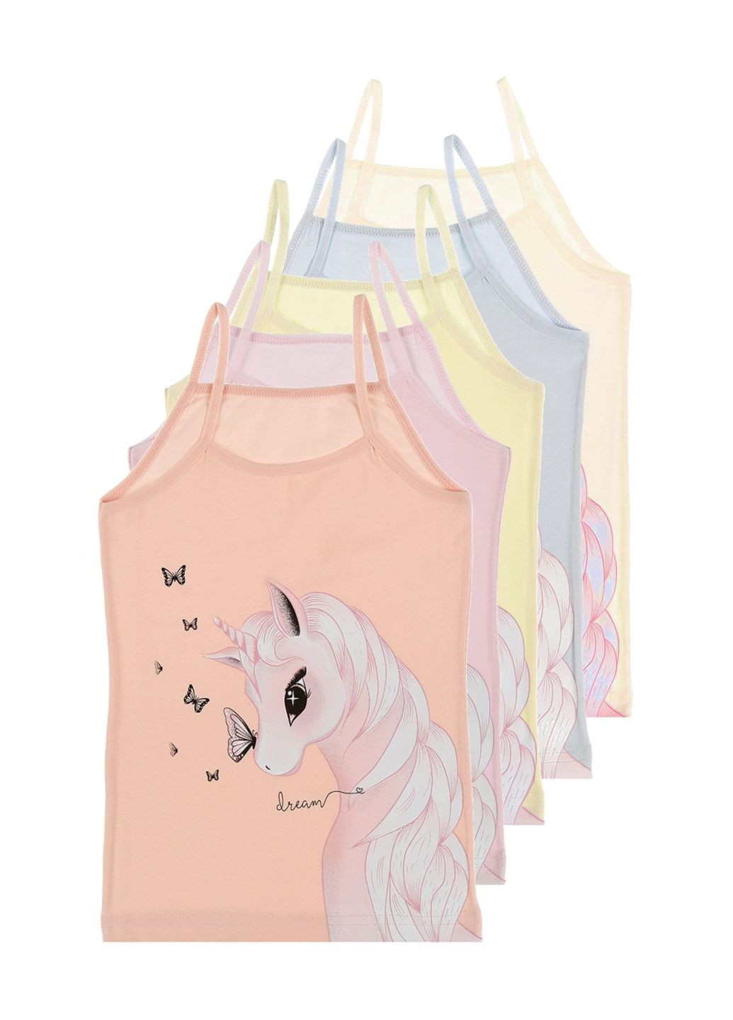 Набор маек с тонкими бретелями 5 шт Donella 4371UM (252897710)