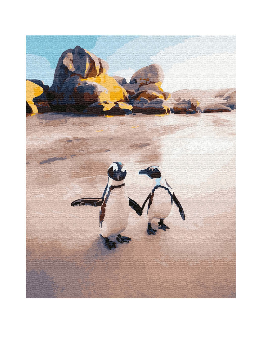 Картина за номерами Пінгвіни на пляжі, 40х50 см Brushme (150530251)