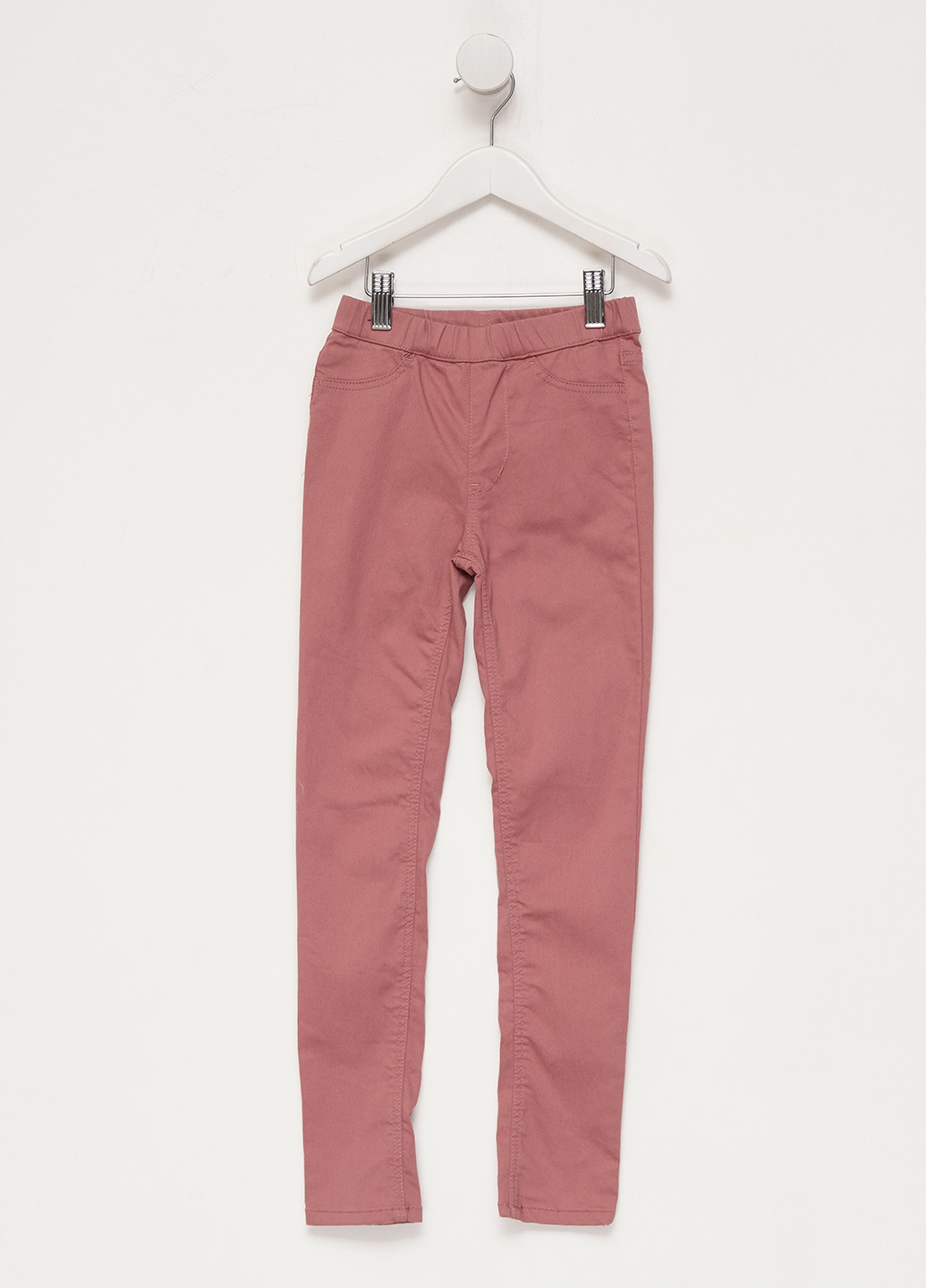 Розово-коричневые демисезонные джеггинсы H&M