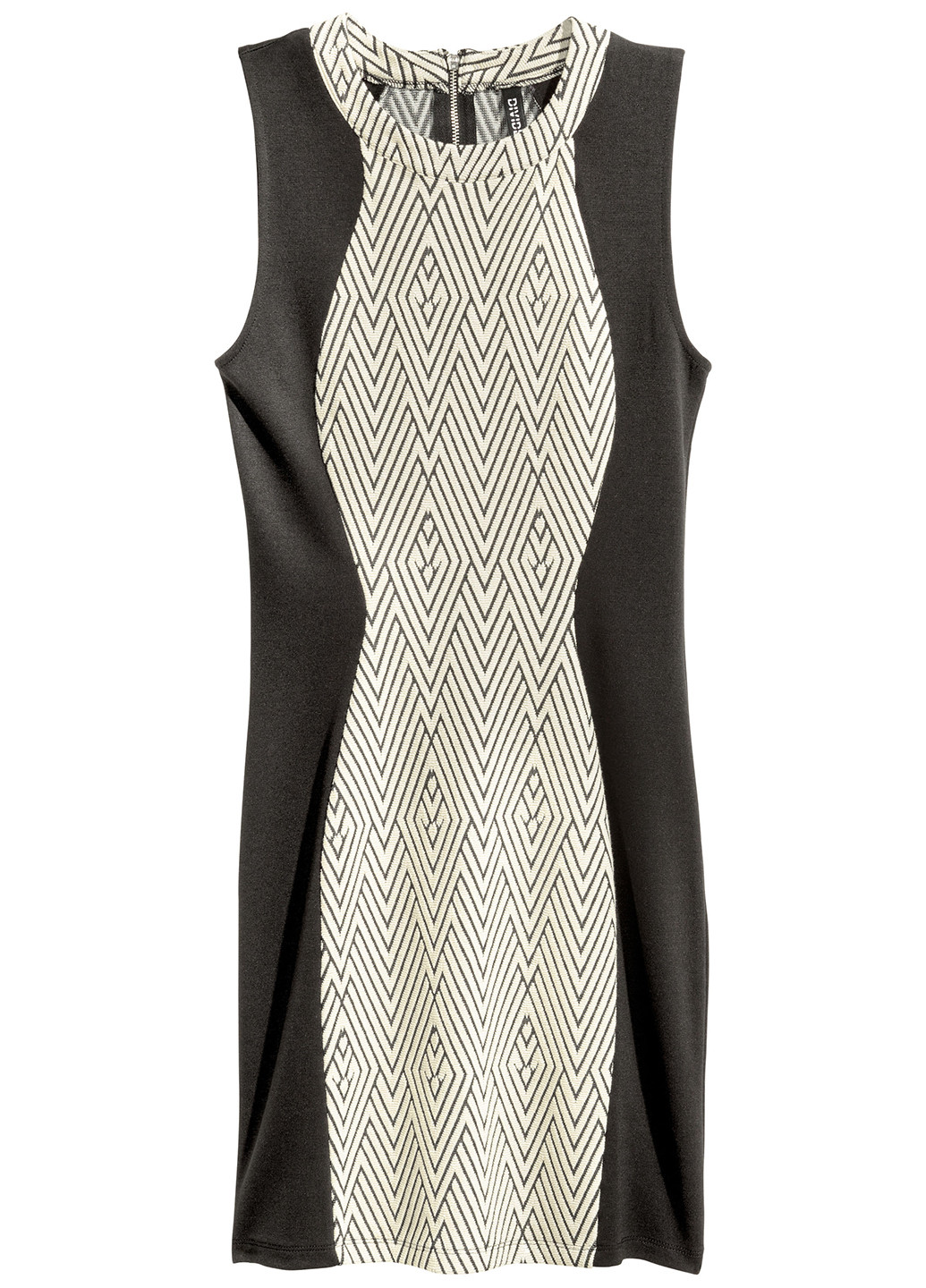 Черно-белое кэжуал платье H&M