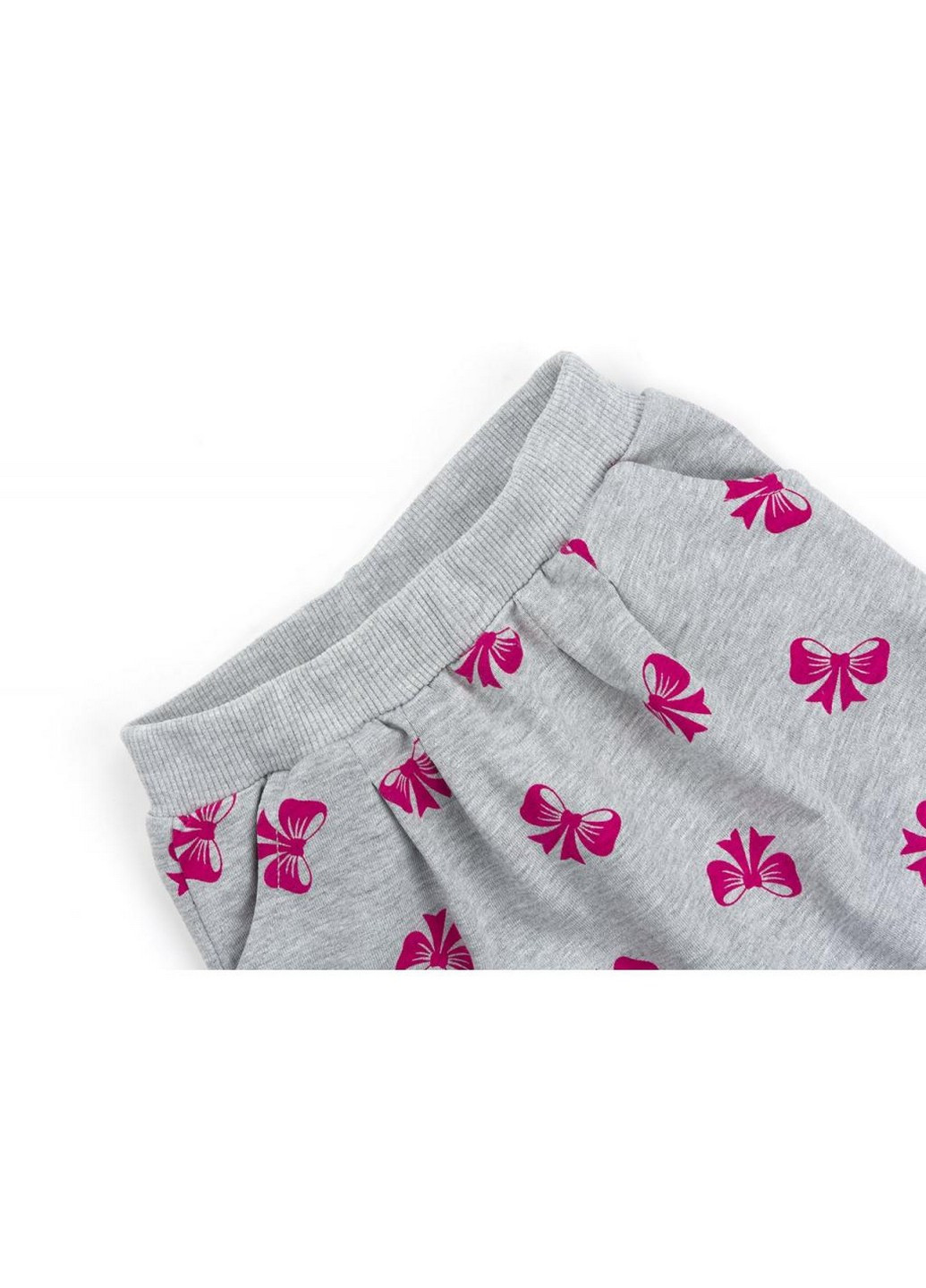 Серый демисезонный костюм десткий с бантиками (10527-74g-gray) Breeze