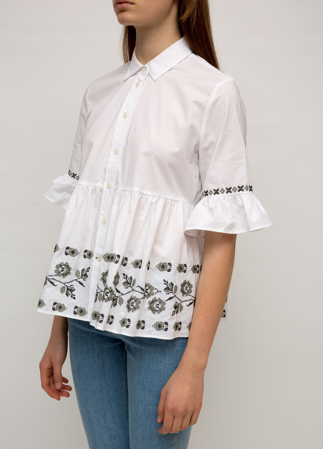Белая демисезонная блуза Kate Spade