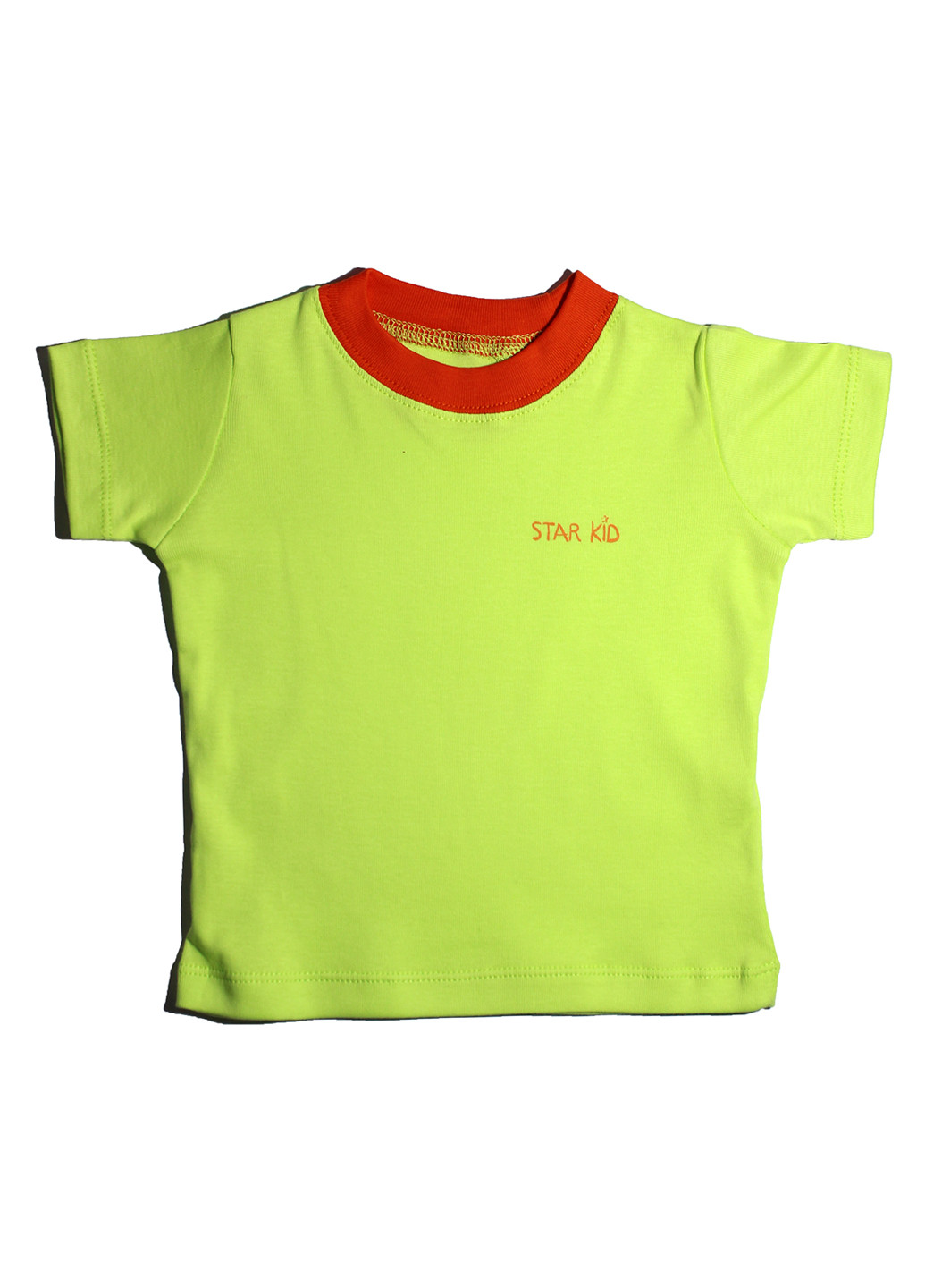 Салатовая летняя футболка с коротким рукавом Star Kid