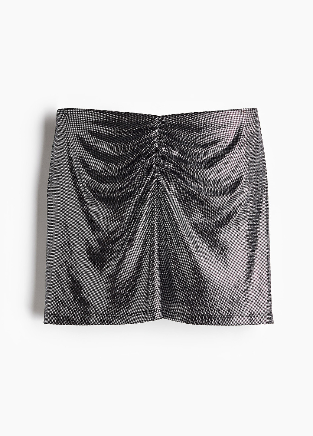 Черная коктейльный однотонная юбка H&M