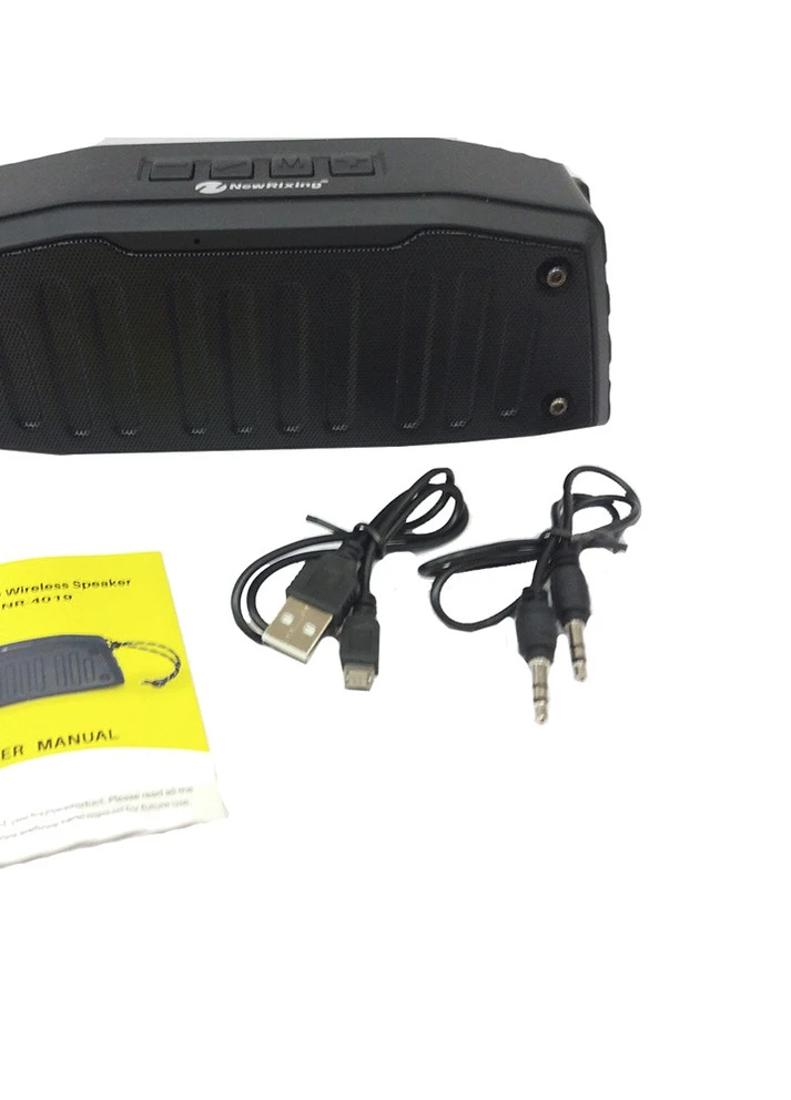 Колонка портативна NR-4019 6Вт USB, SD, FM радіо, Bluetooth чорна (LP-88779) XPRO (253517595)