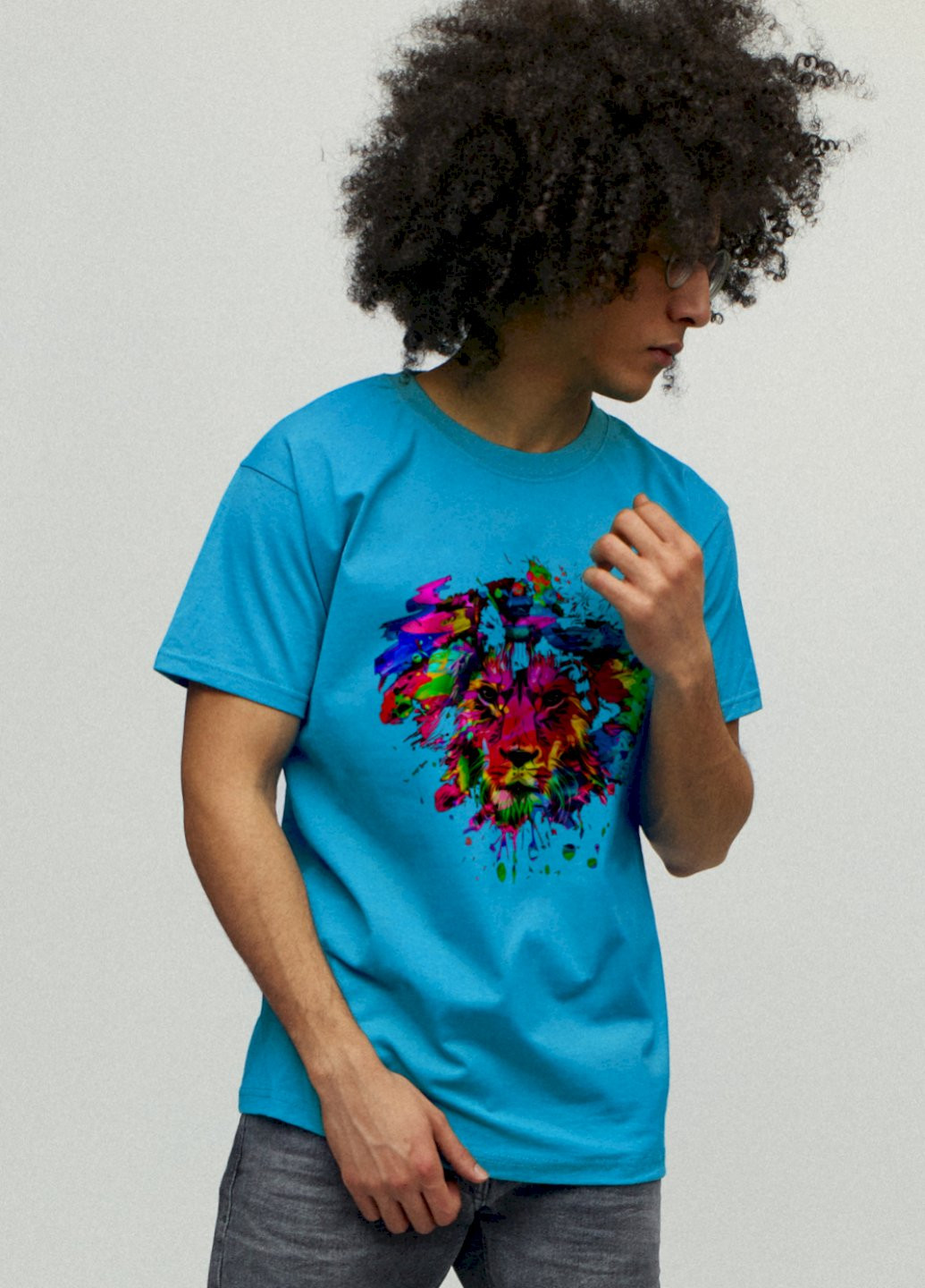 Світло-синя футболка чоловіча YAPPI