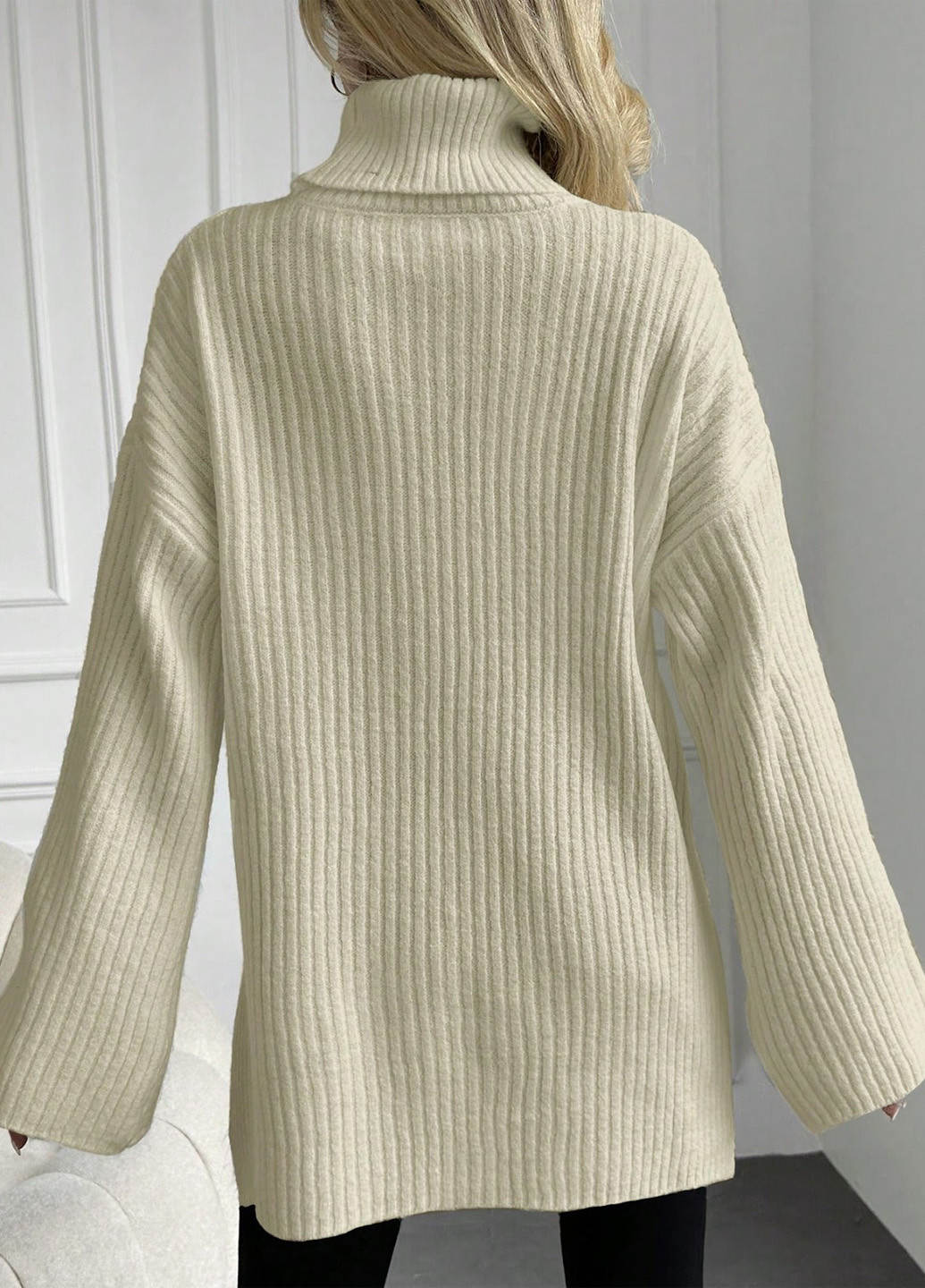 Светло-бежевый демисезонный свитер SHEIN