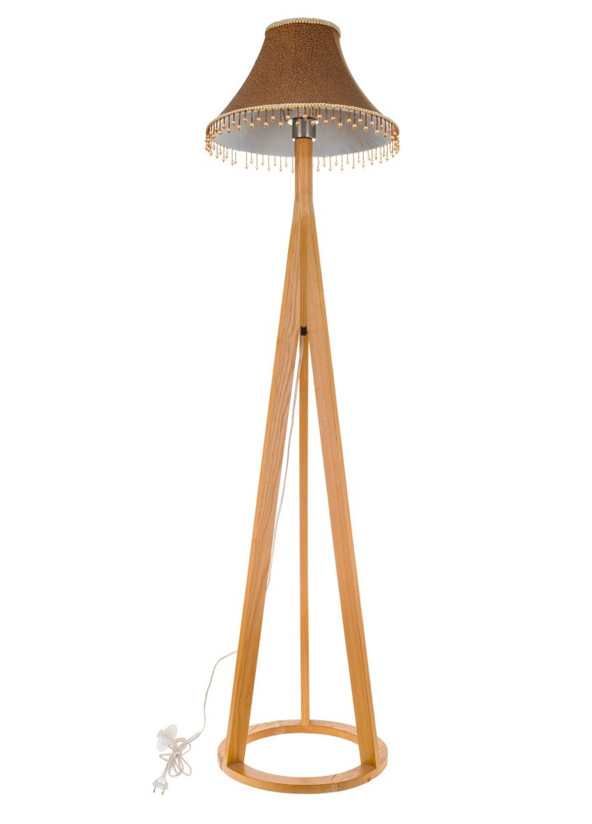 Торшер підлоговий на дерев'яній основі FLT-42 E27 Brille (253881691)