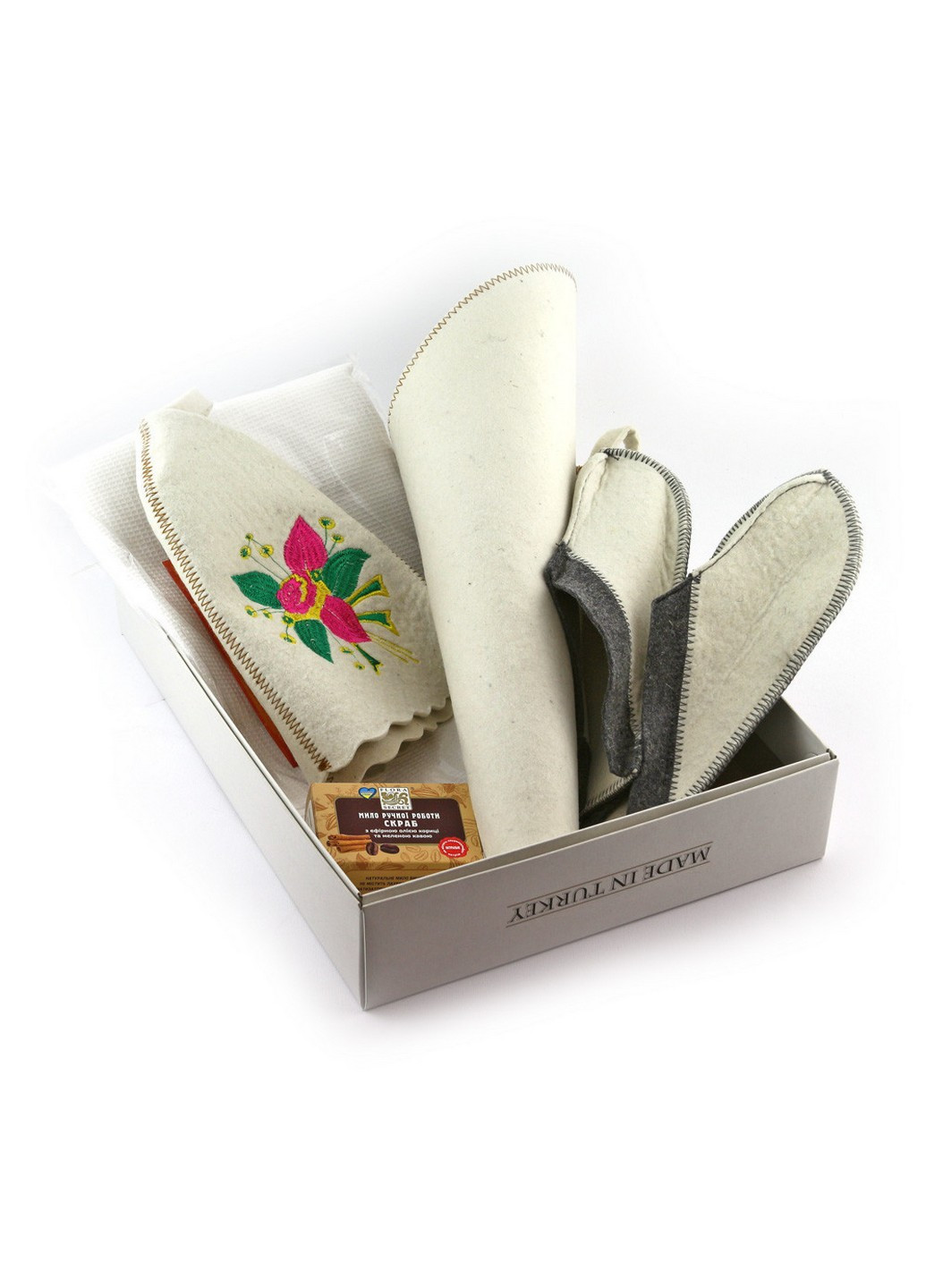 Подарунковий комплект для сауни Квітка, 5 предметів Luxyart (219981665)
