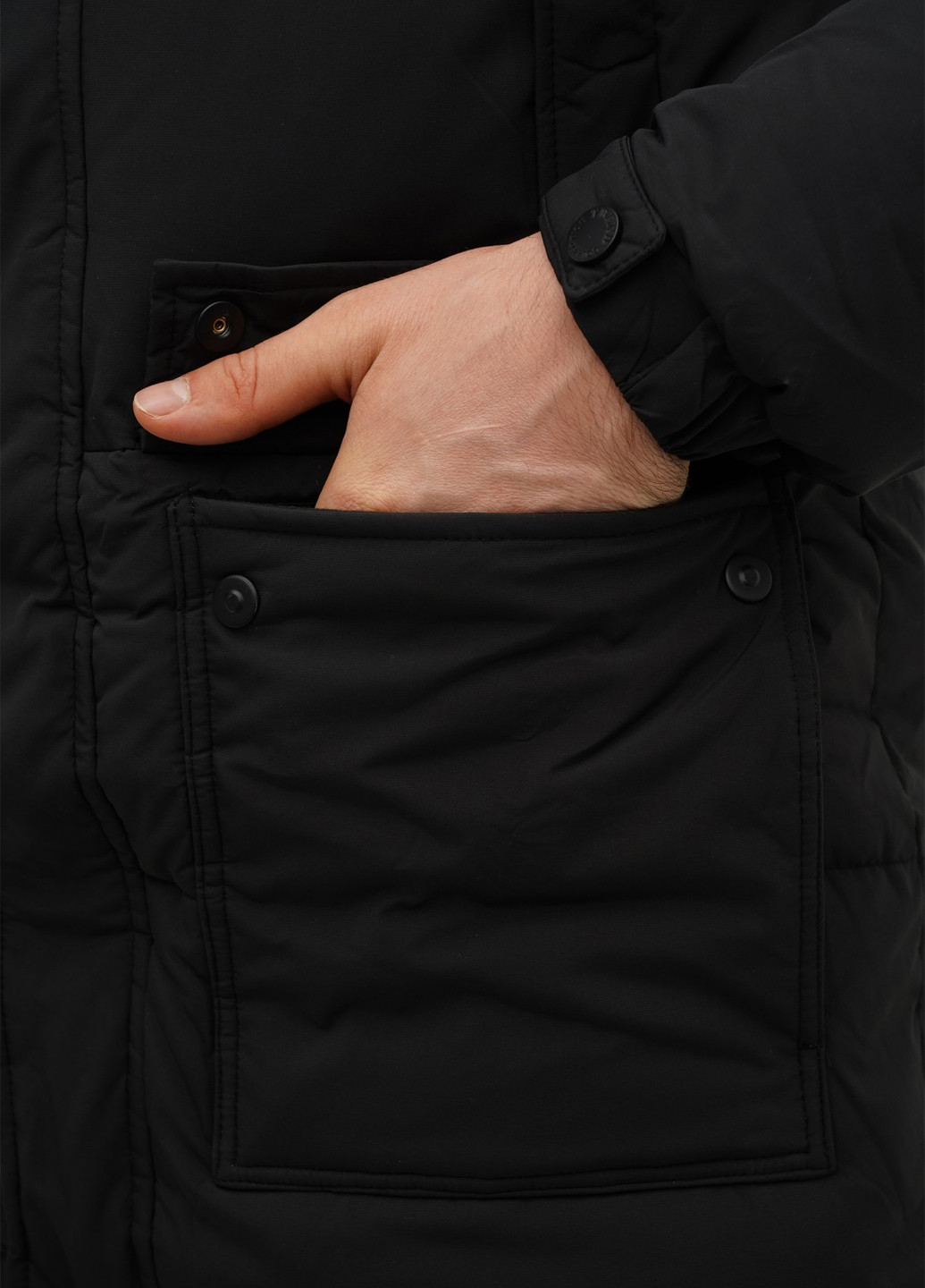 Черная зимняя куртка Trend Collection