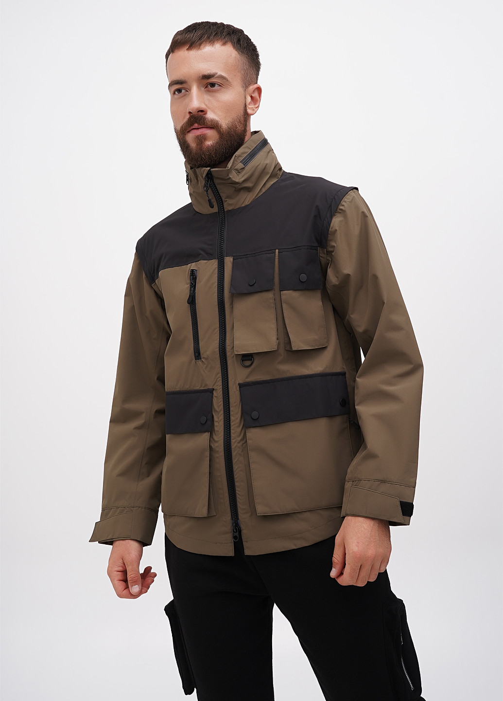 Оливковая (хаки) демисезонная ветровка H&M