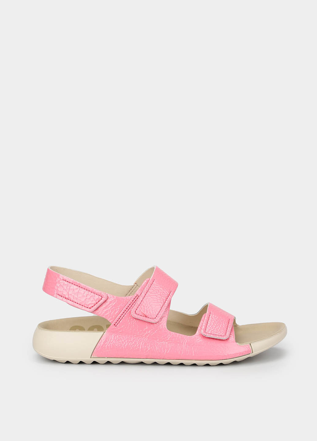 Розовые босоножки Ecco с логотипом