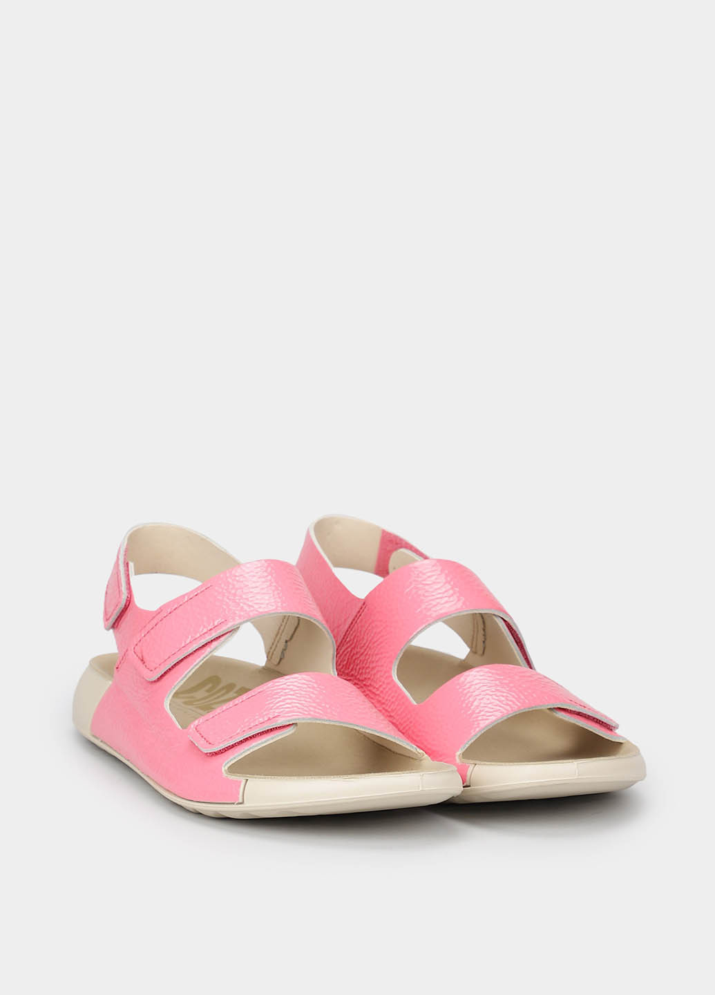 Розовые босоножки Ecco с логотипом