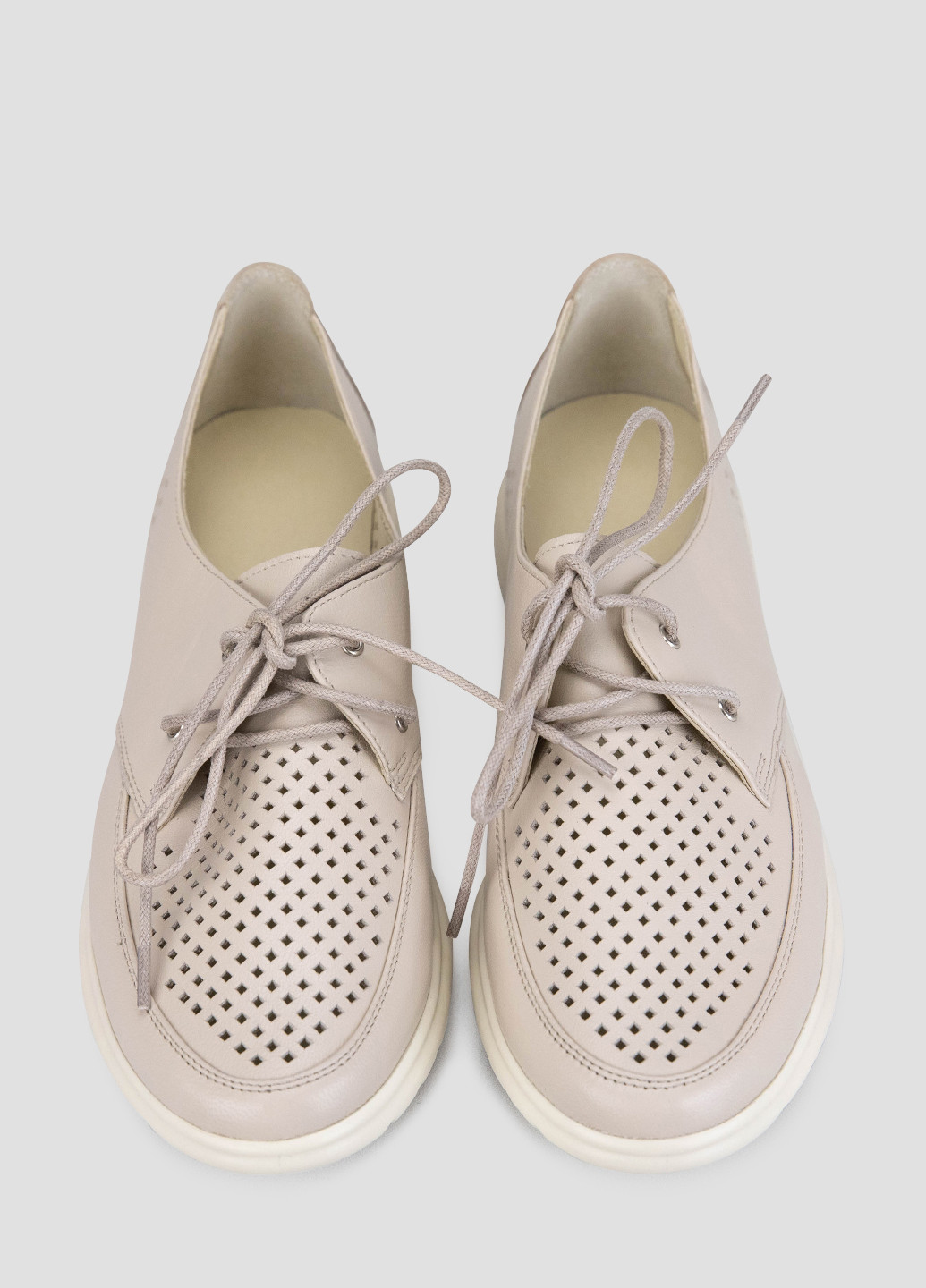 vm villomi Туфли броги бежевый з натуральная кожа, — демисезон (362091571)