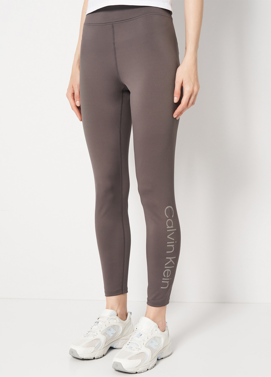 Коричневые демисезонные леггинсы Calvin Klein