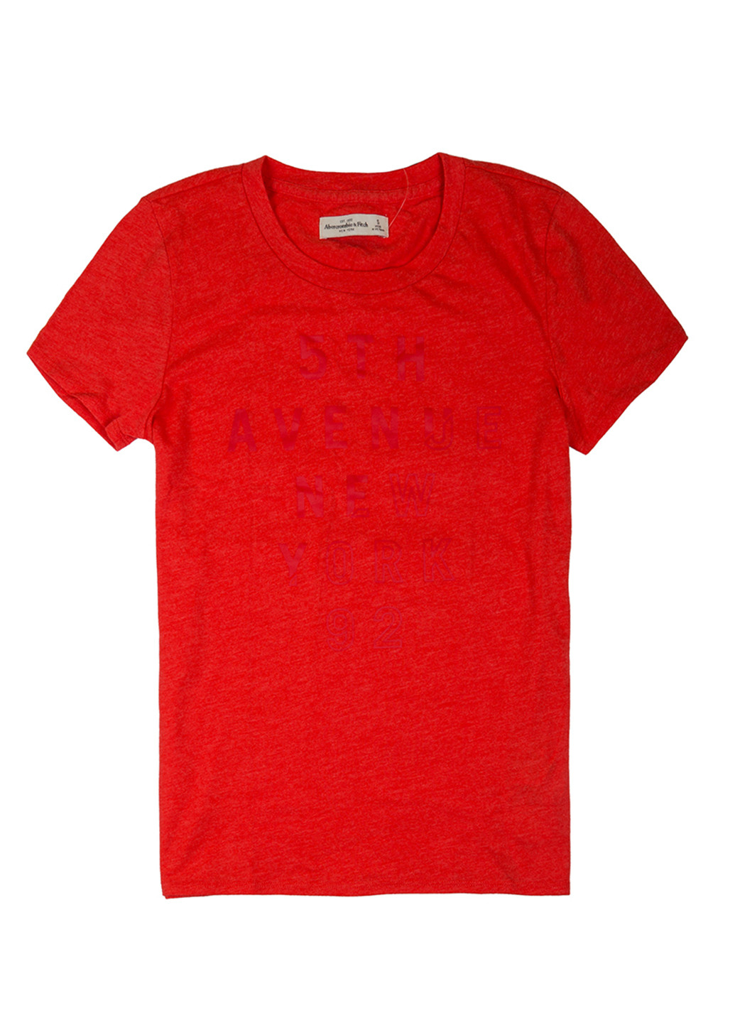 Помаранчево-червона літня футболка Abercrombie & Fitch