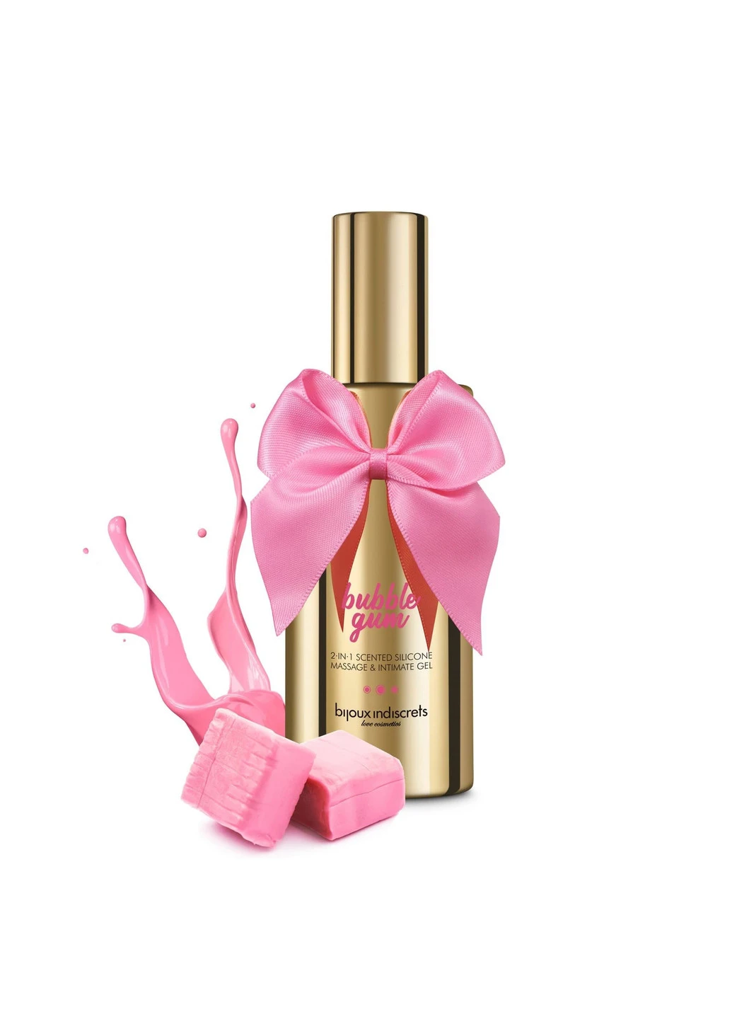 Массажный гель 2 в 1 BUBBLEGUM, 100мл Bijoux Cosmetiques Bijoux Indiscrets (252297256)