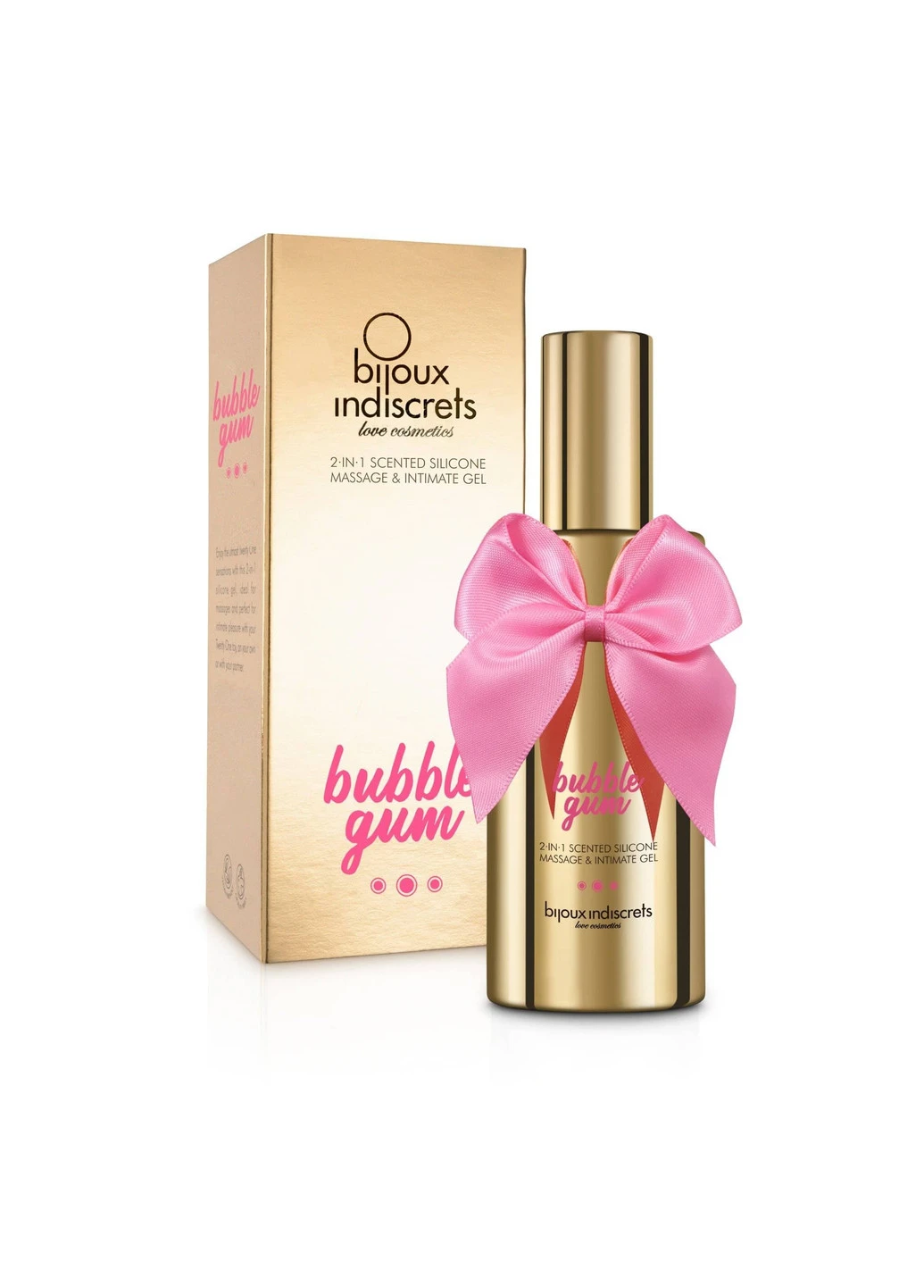 Массажный гель 2 в 1 BUBBLEGUM, 100мл Bijoux Cosmetiques Bijoux Indiscrets (252297256)
