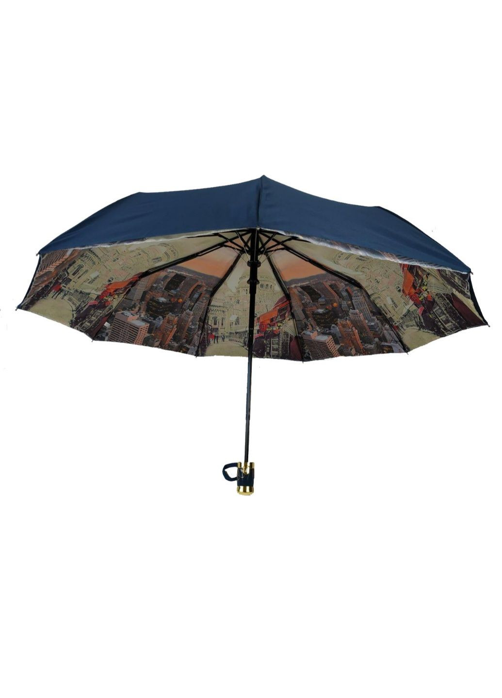 Тёмно-синий зонт полуавтомат женский 99 см Bellissimo (195705215)