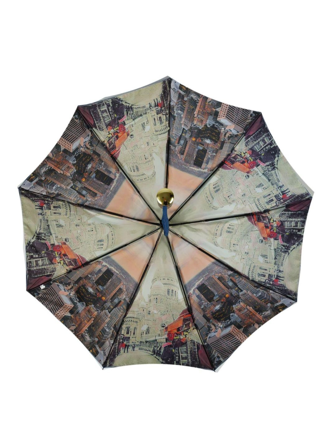 Тёмно-синий зонт полуавтомат женский 99 см Bellissimo (195705215)