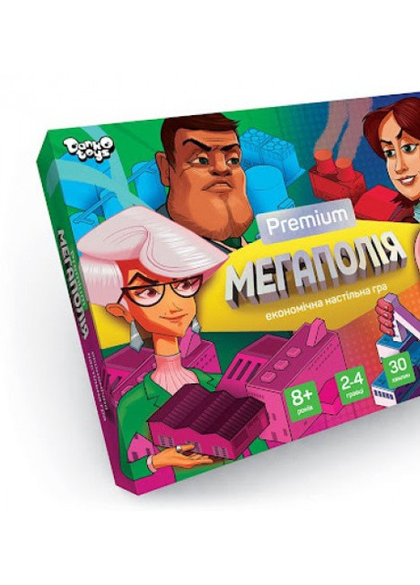 Економічна гра монополії Мегаполії Premium Danko Toys (253991506)